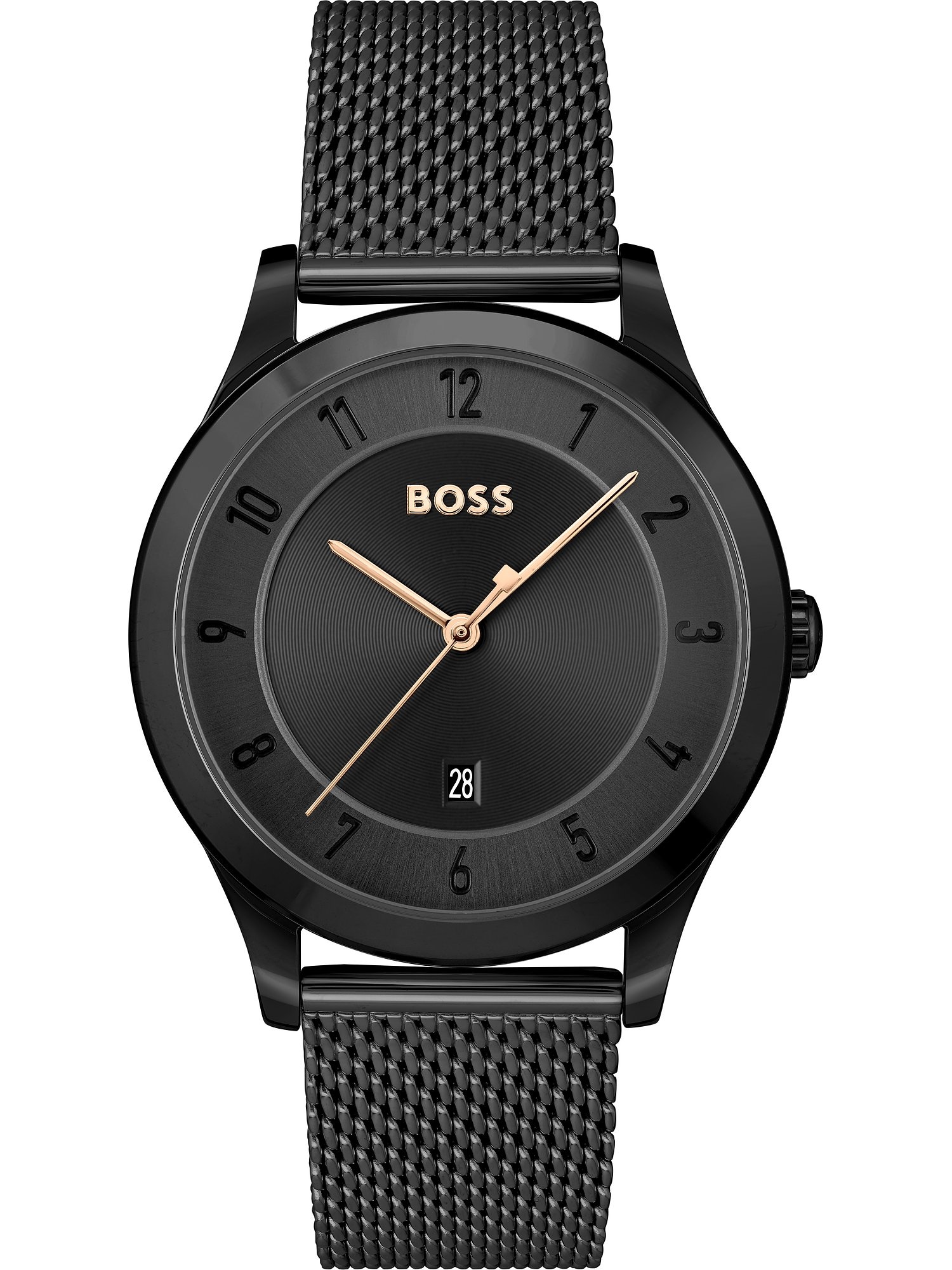 BOSS Black Analogna ura  črna