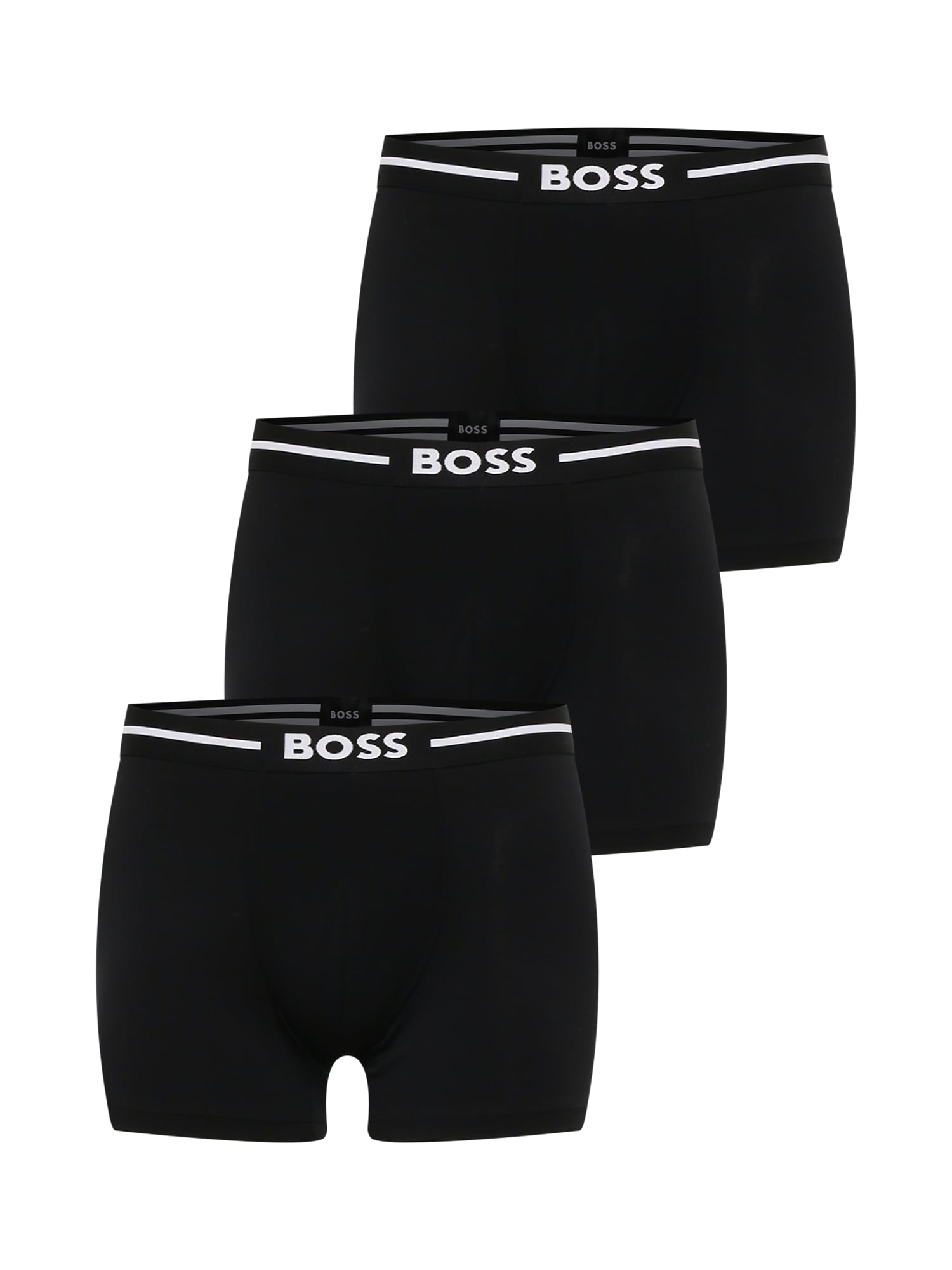 BOSS Black Boksarice 'Trunk 3P Bold'  črna / bela