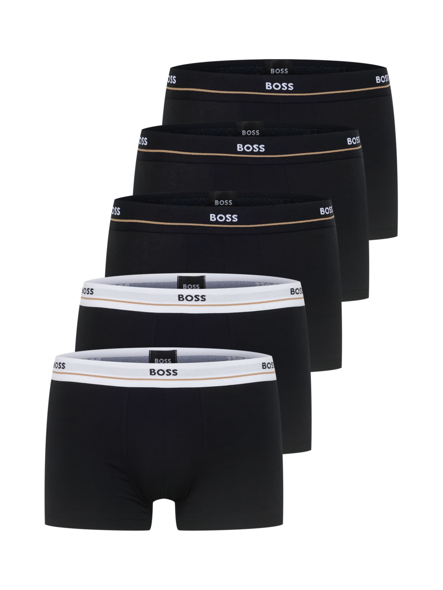 BOSS Black Boksarice 'Trunk 5P Essential'  črna / bela