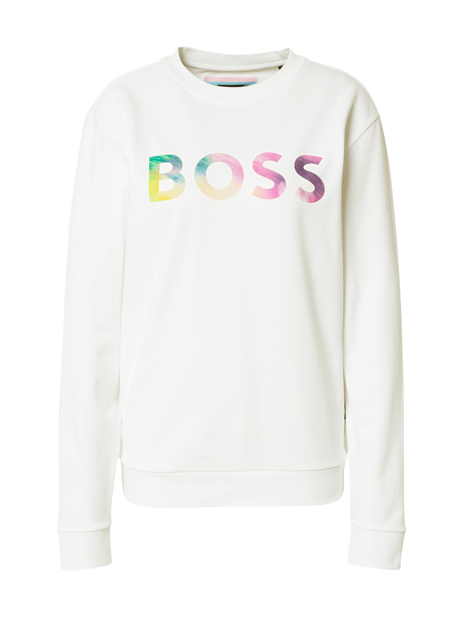 BOSS Orange Majica 'Equal'  rumena / petrol / lila / bela