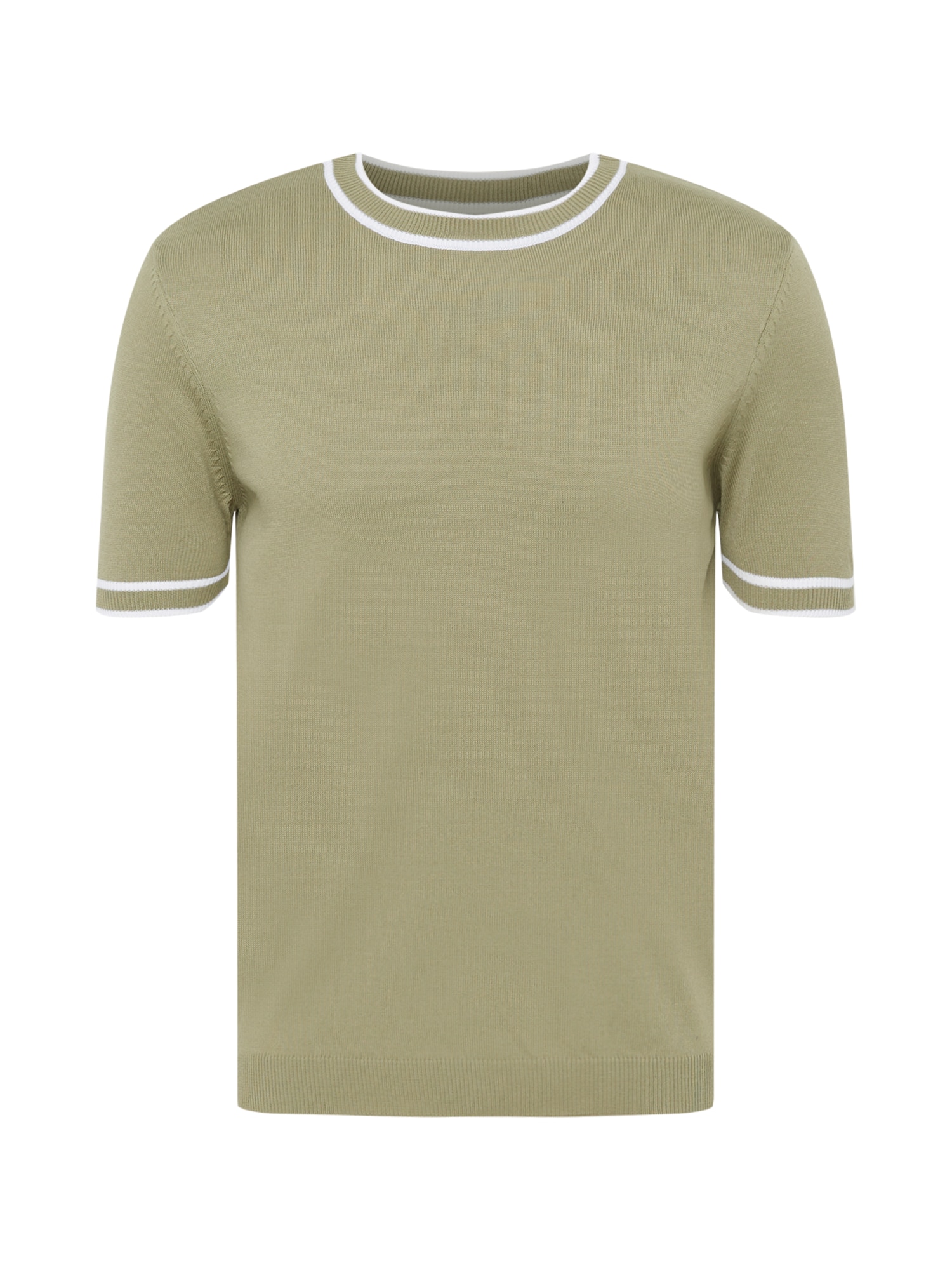 BURTON MENSWEAR LONDON Majica  kaki / bela