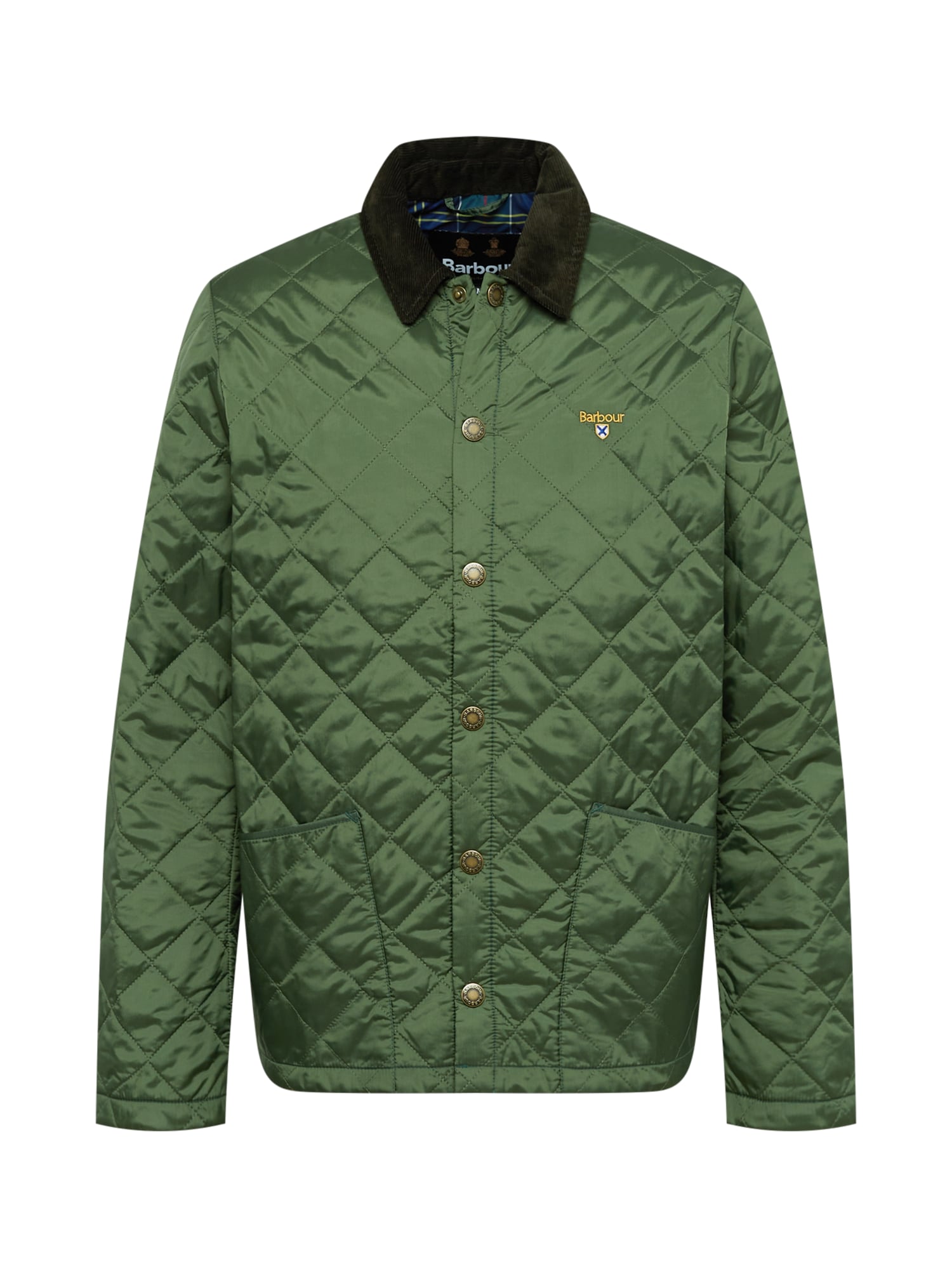 Barbour Prehodna jakna 'Liddesdale'  temno rjava / apno / oliva / bela