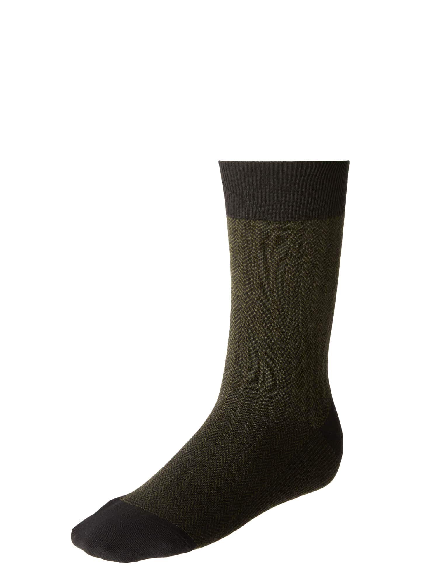 Boggi Milano Nogavice  kaki / črna