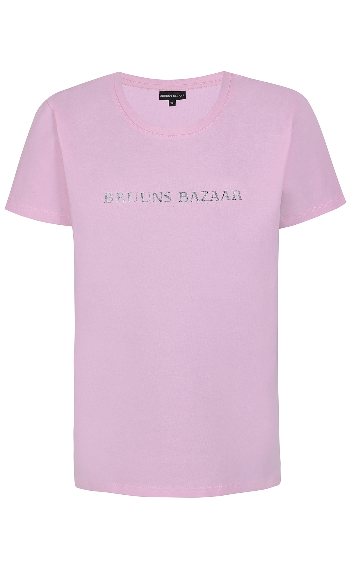 Bruuns Bazaar Kids Majica  svetlo roza / srebrna