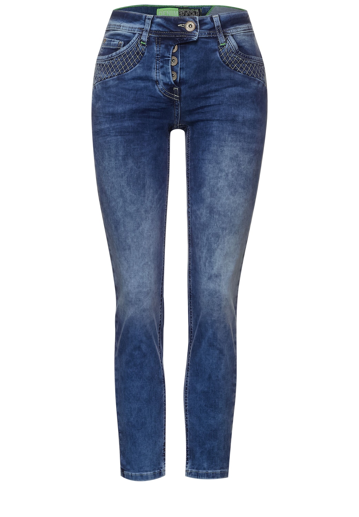 CECIL Kavbojke  moder denim