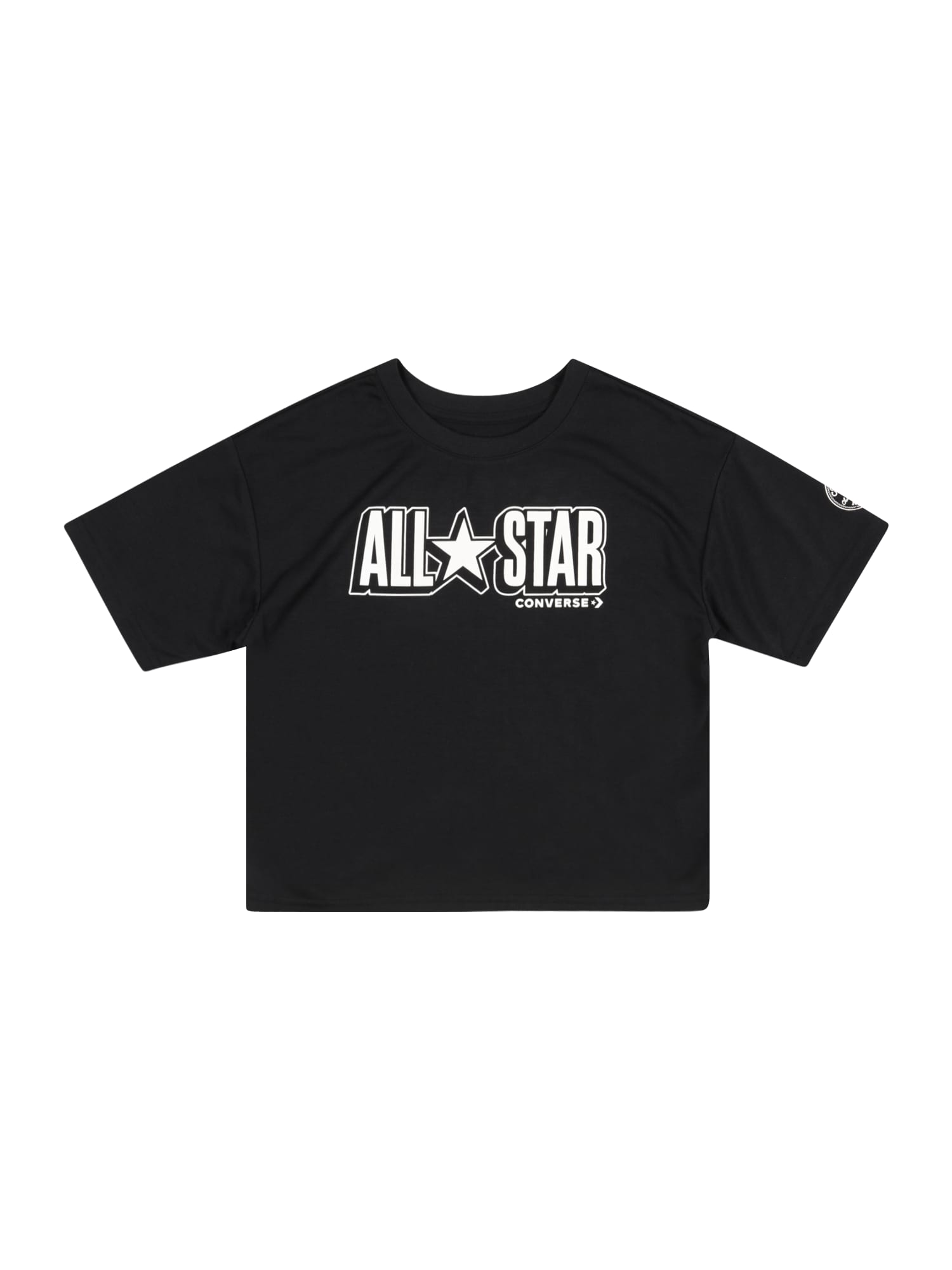 CONVERSE Majica 'ALL STAR'  črna / bela