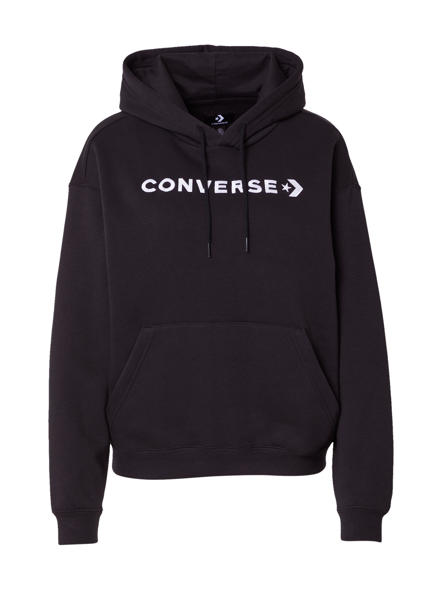 CONVERSE Majica  črna / bela