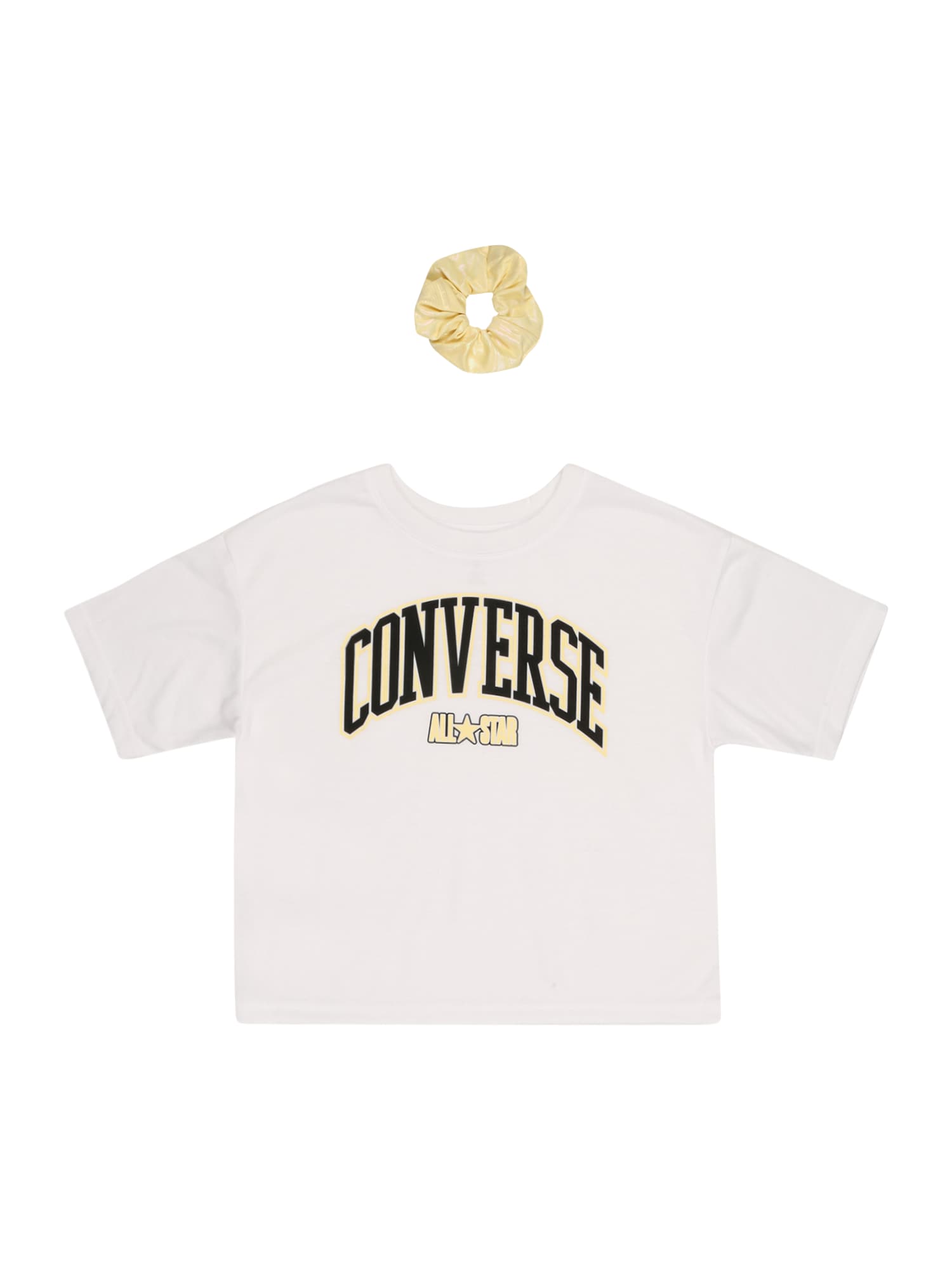 CONVERSE Majica  rumena / črna / bela