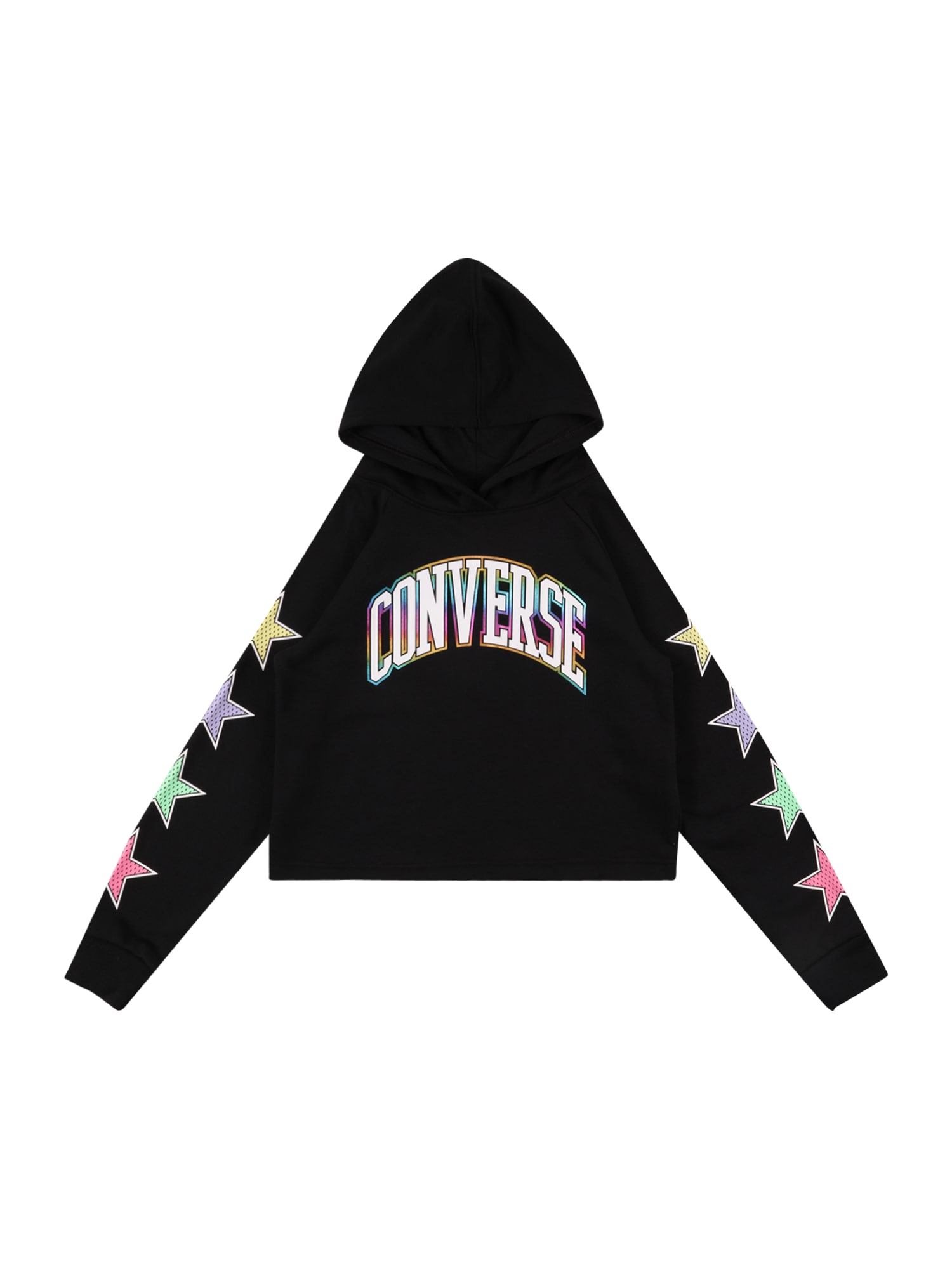 CONVERSE Majica  svetlo lila / roza / črna / bela