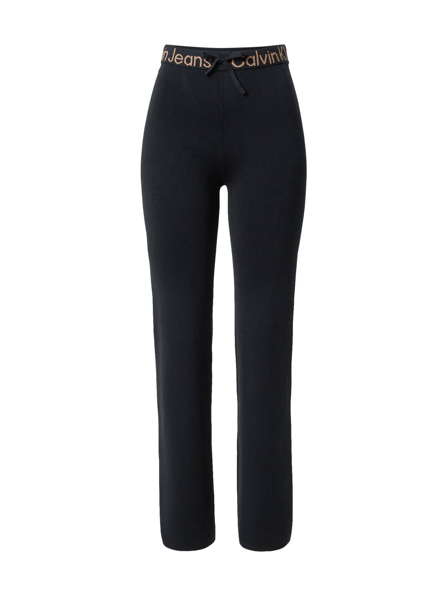 Calvin Klein Jeans Hlače  svetlo rjava / črna