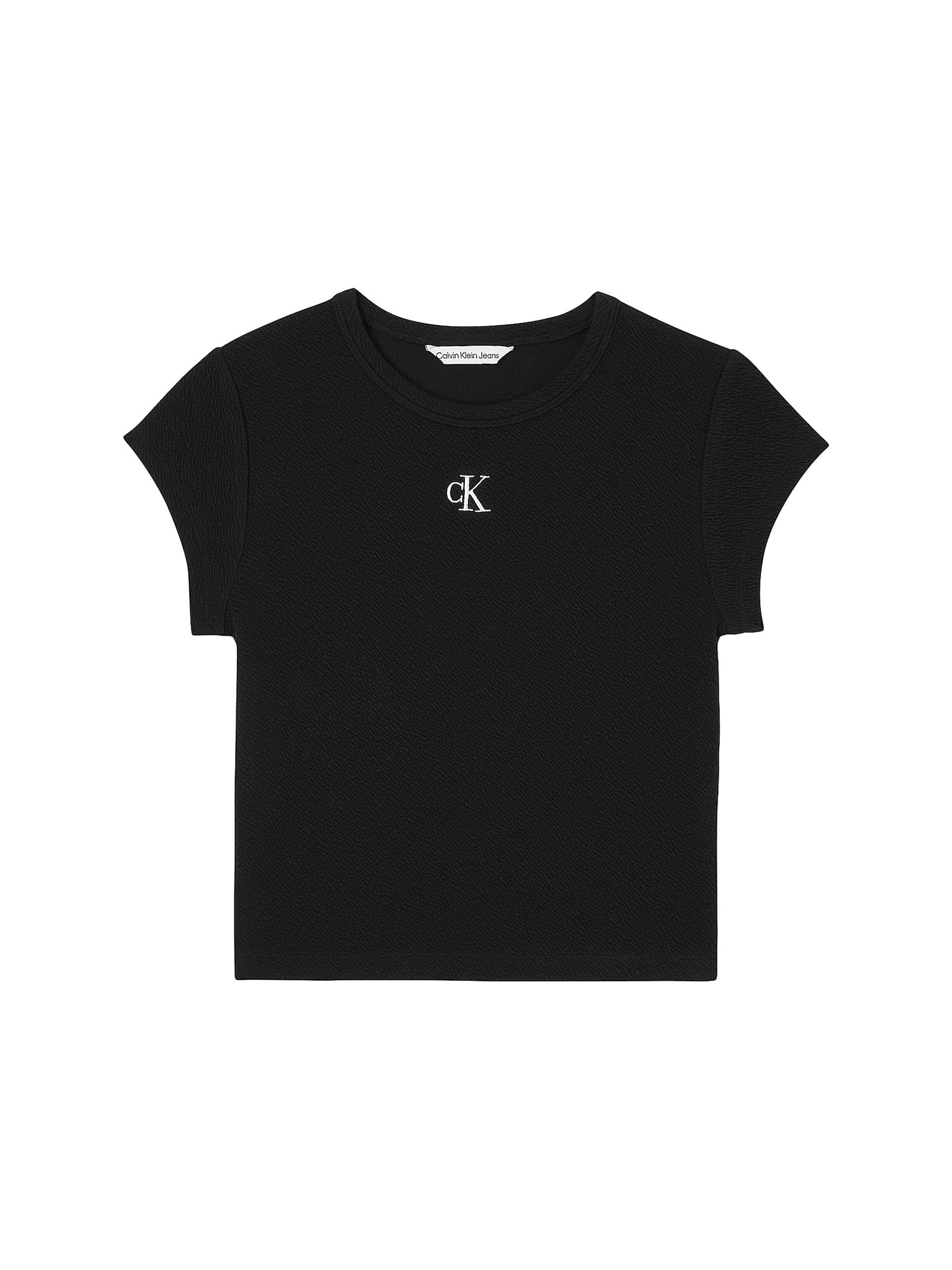 Calvin Klein Jeans Majica  črna / bela