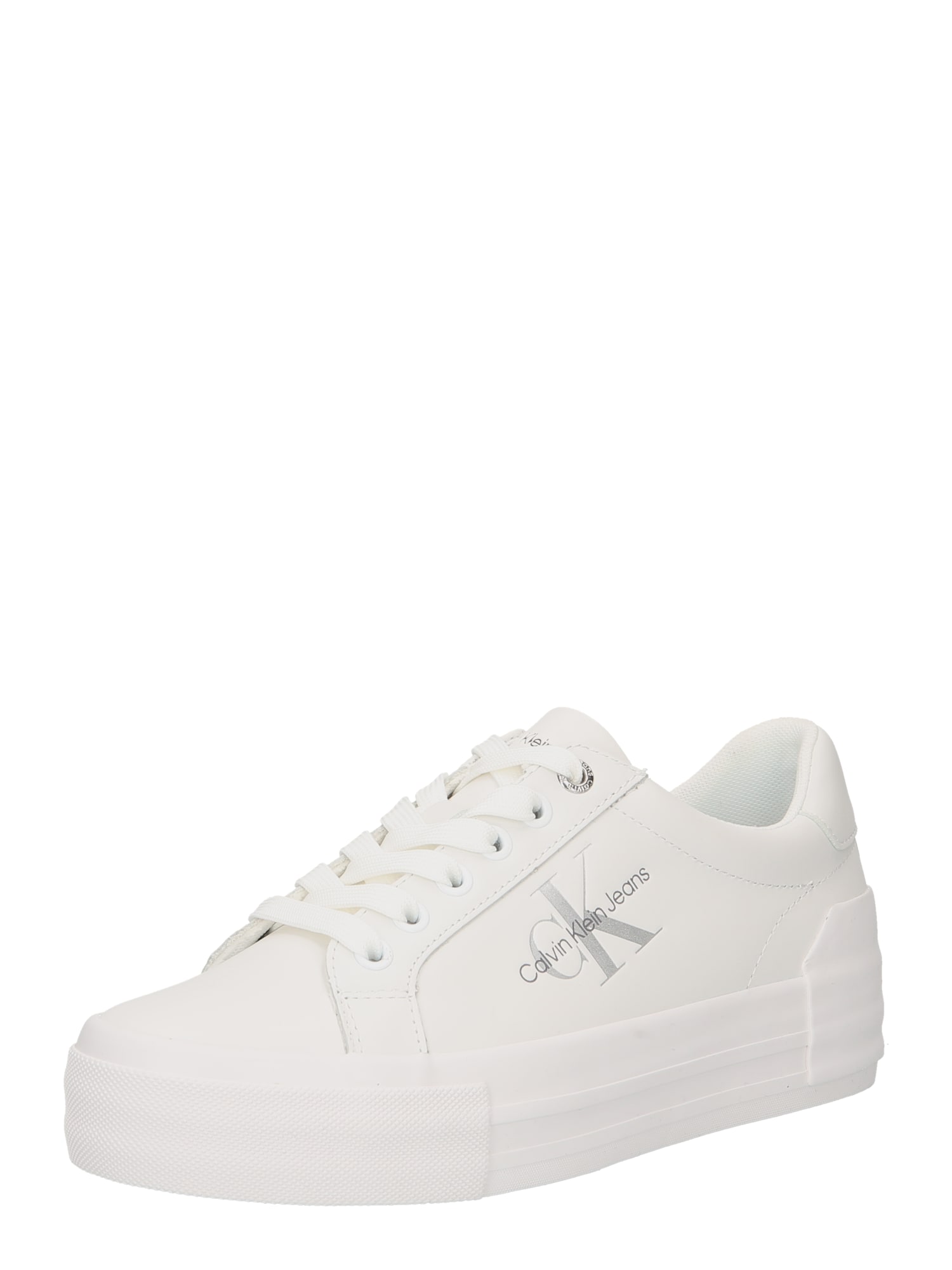 Calvin Klein Jeans Nizke superge  siva / bela