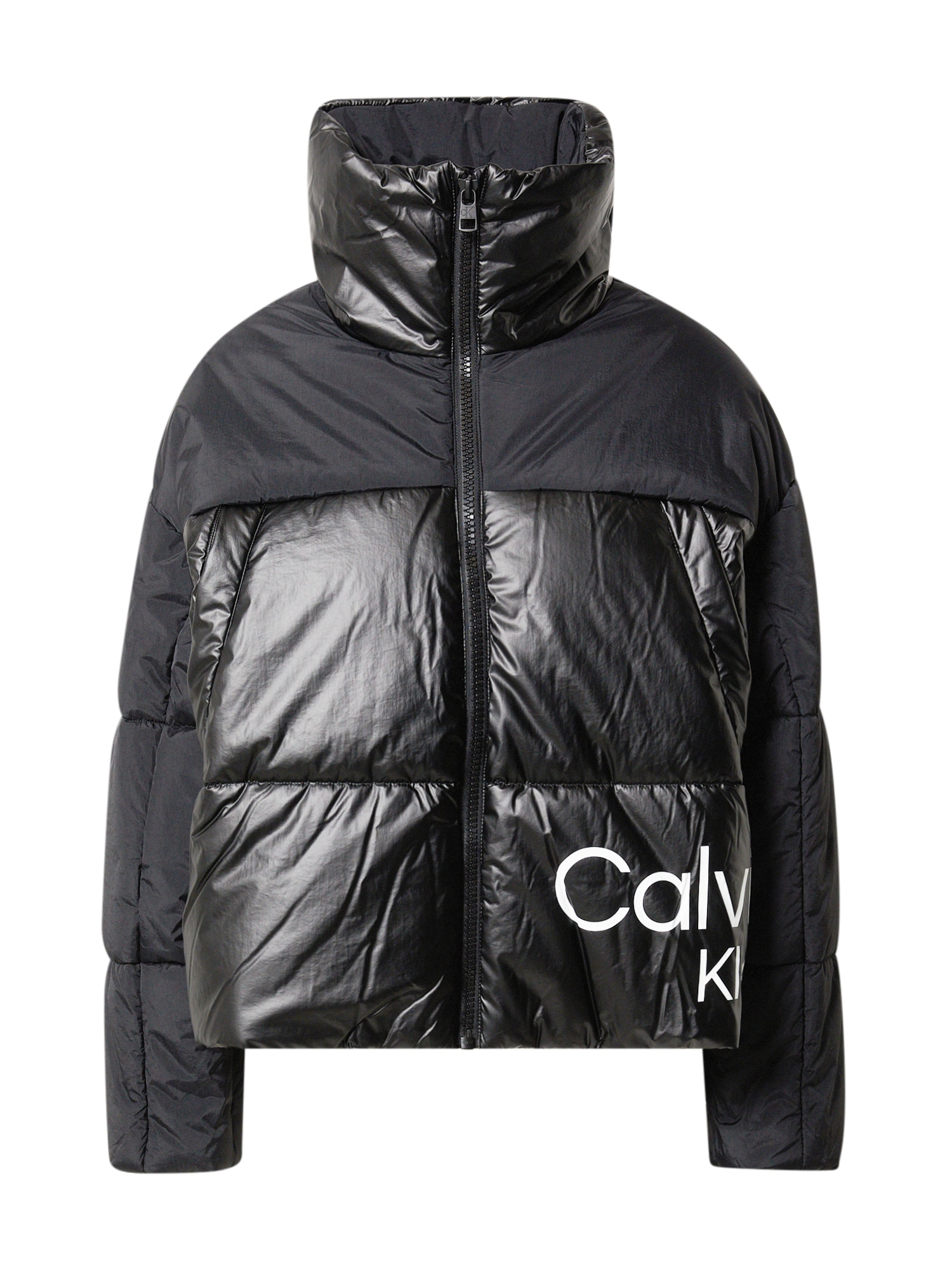 Calvin Klein Jeans Prehodna jakna  črna / bela