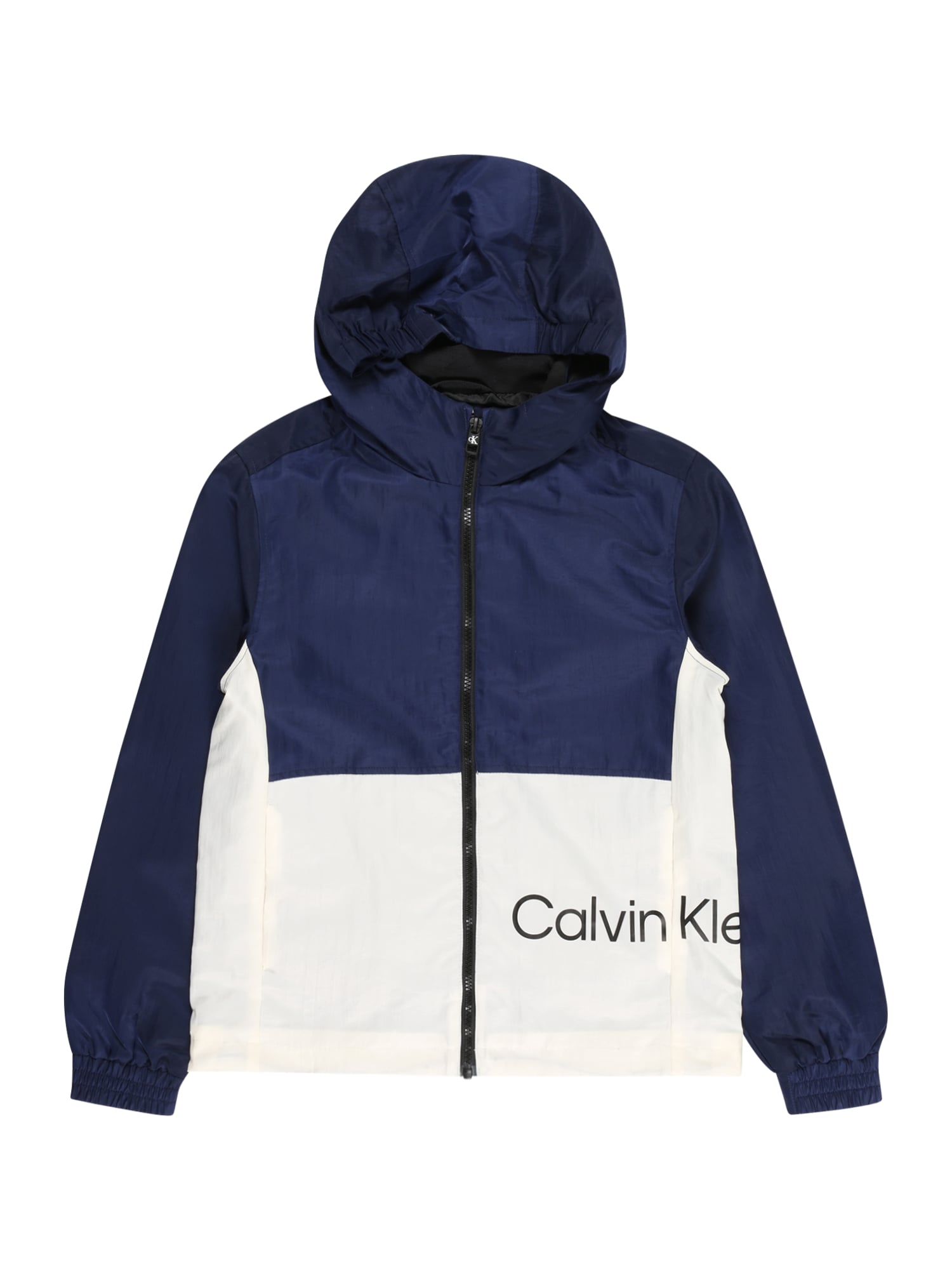 Calvin Klein Jeans Prehodna jakna  slonovina / temno modra