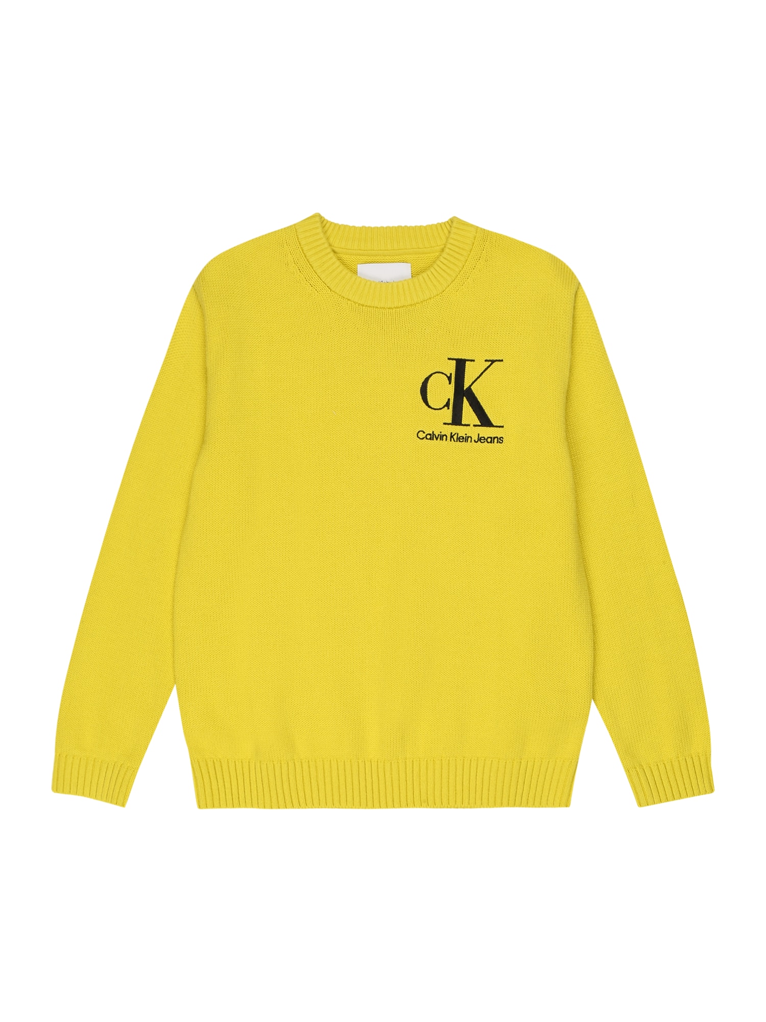 Calvin Klein Jeans Pulover  rumena / črna