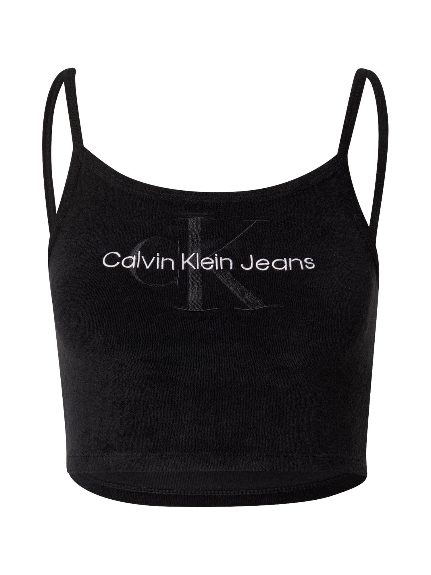 Calvin Klein Jeans Top  antracit / črna / bela
