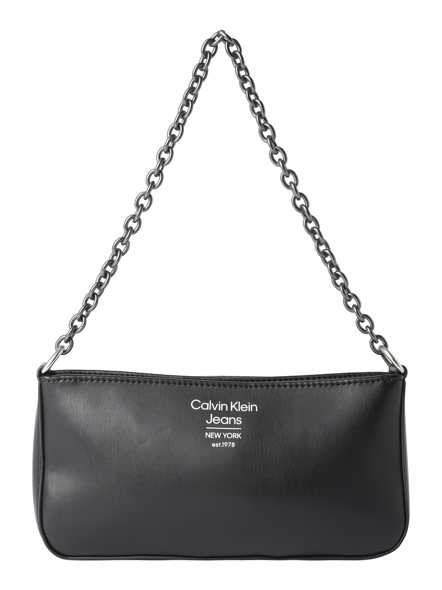 Calvin Klein Jeans Torba za čez ramo  črna / bela