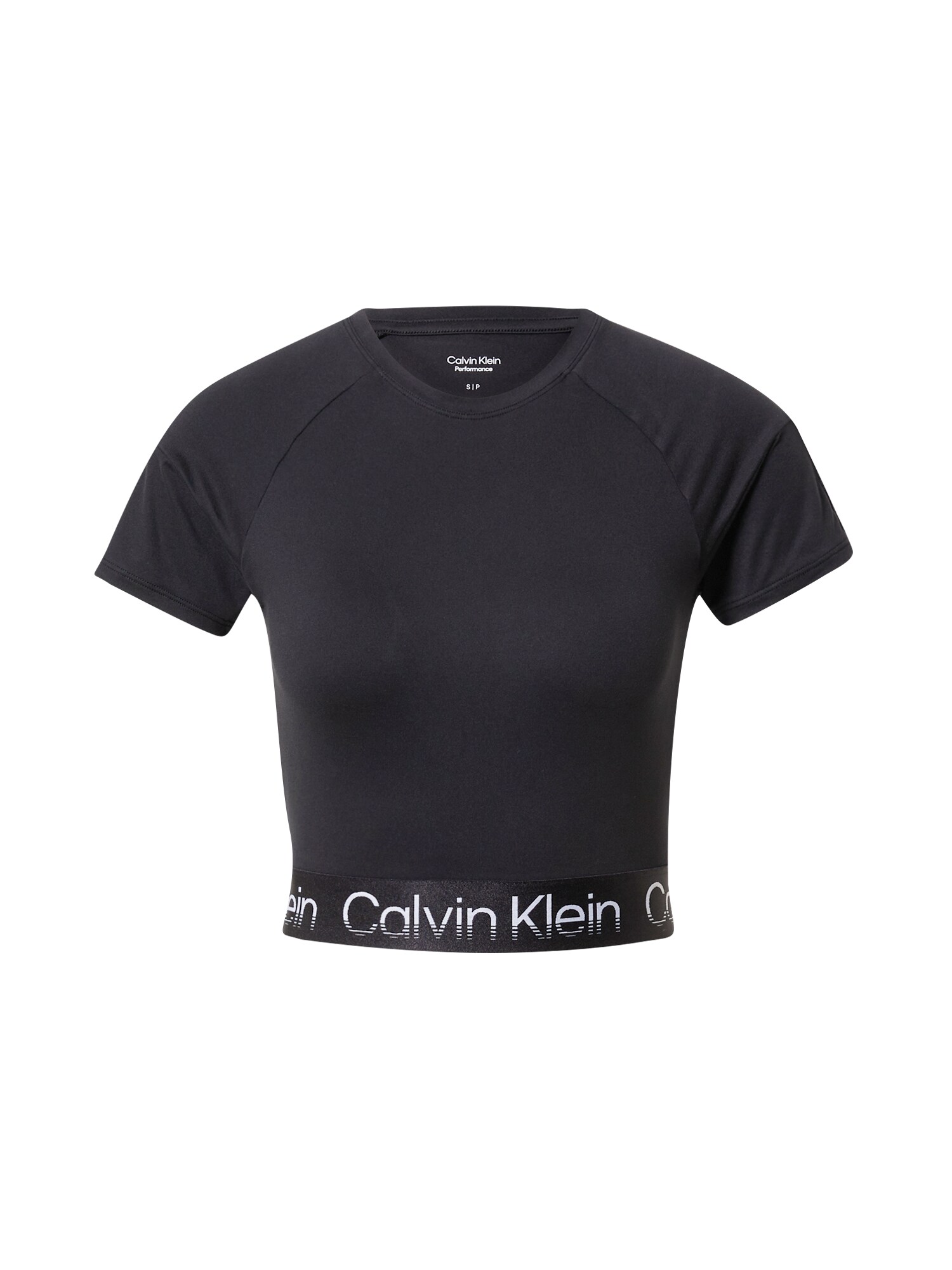 Calvin Klein Performance Funkcionalna majica  črna / bela