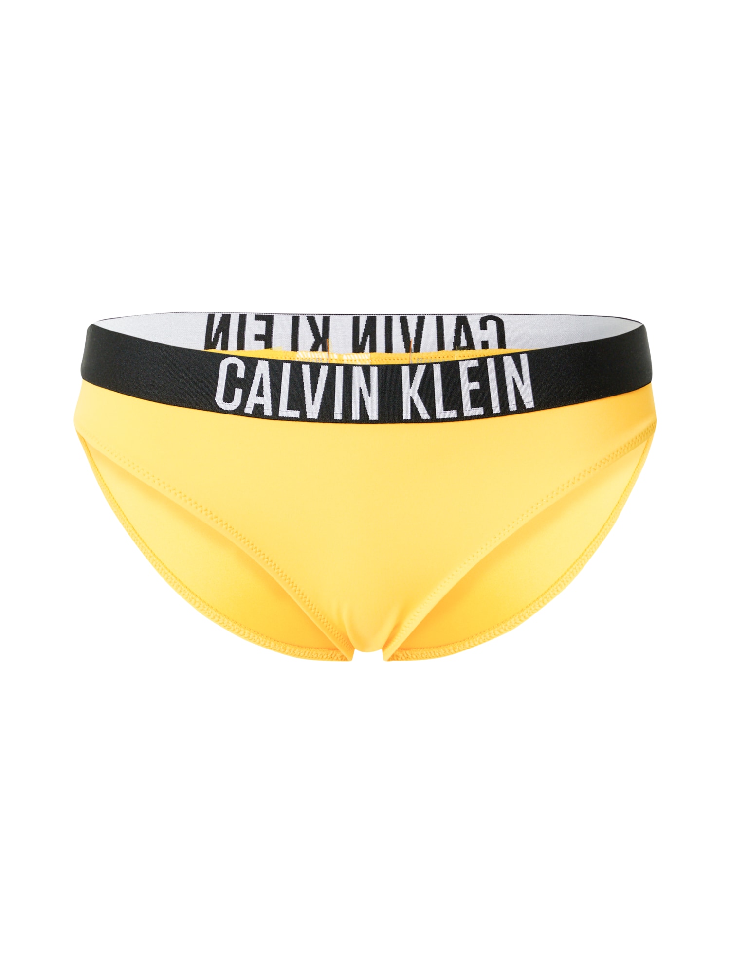 Calvin Klein Swimwear Bikini hlačke  rumena / črna / bela