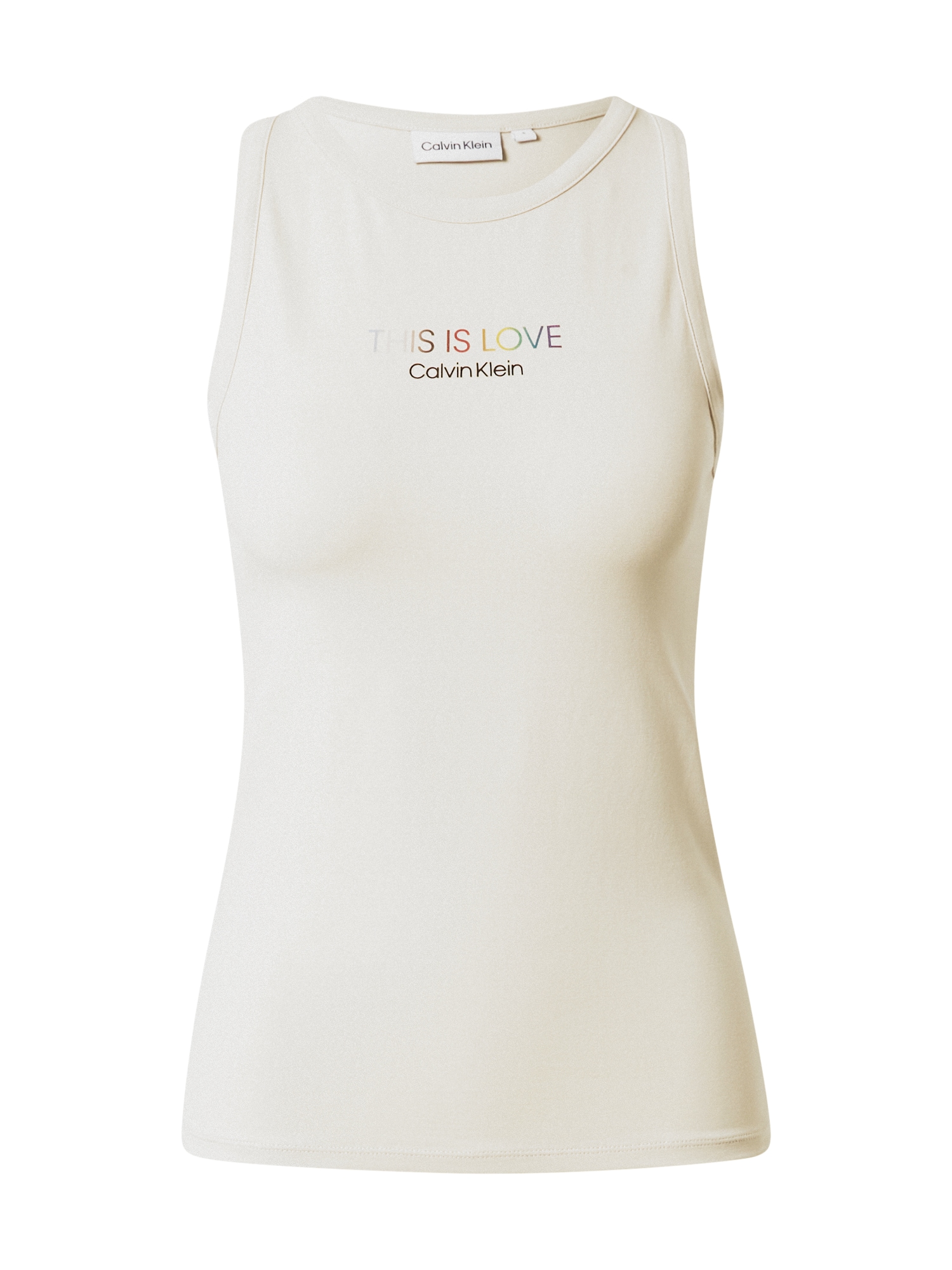 Calvin Klein Top 'PRIDE'  svetlo modra / kamen / rdeča / črna