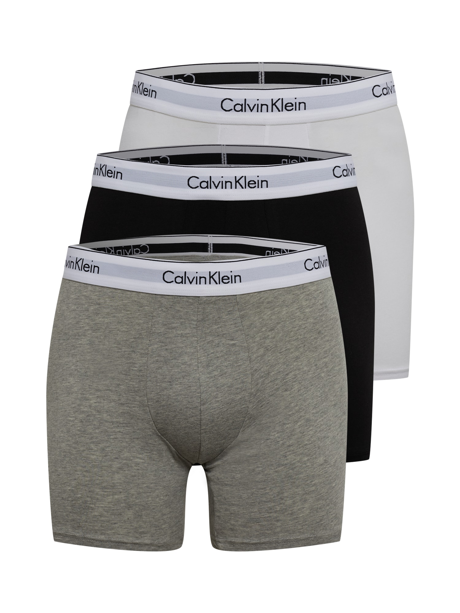 Calvin Klein Underwear Boksarice  pegasto siva / črna / bela