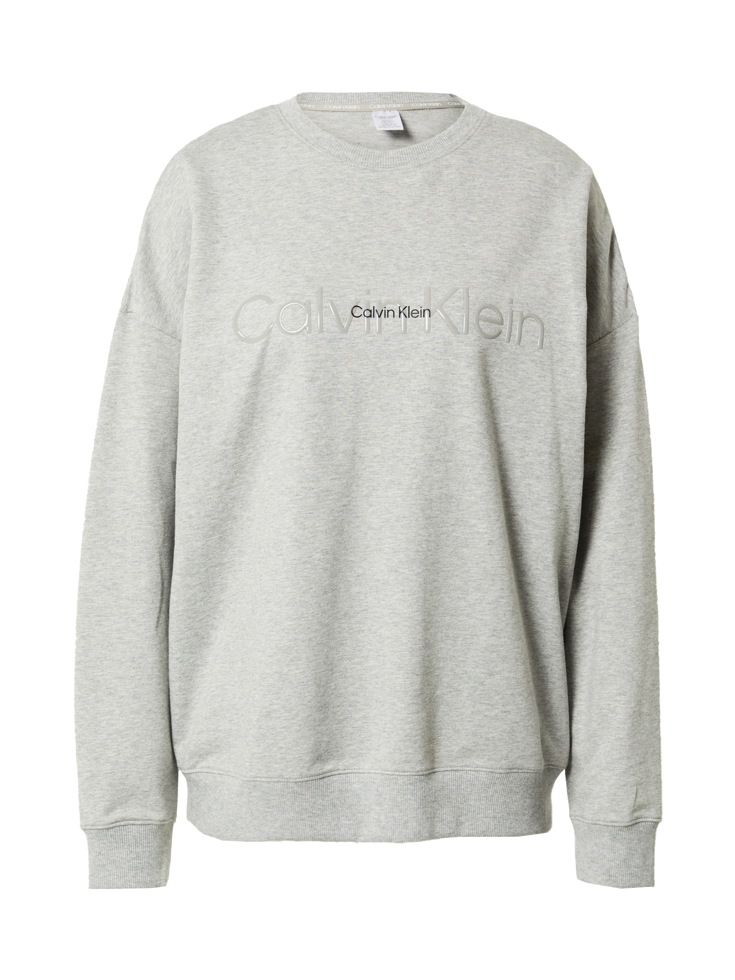 Calvin Klein Underwear Majica za spanje  svetlo siva / črna