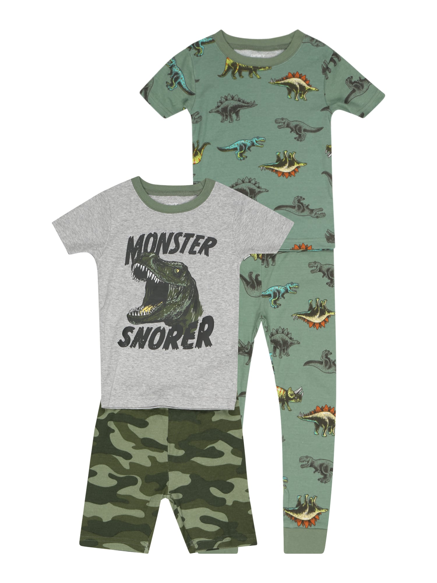 Carter's Set perila  pegasto siva / kaki / oliva / temno zelena
