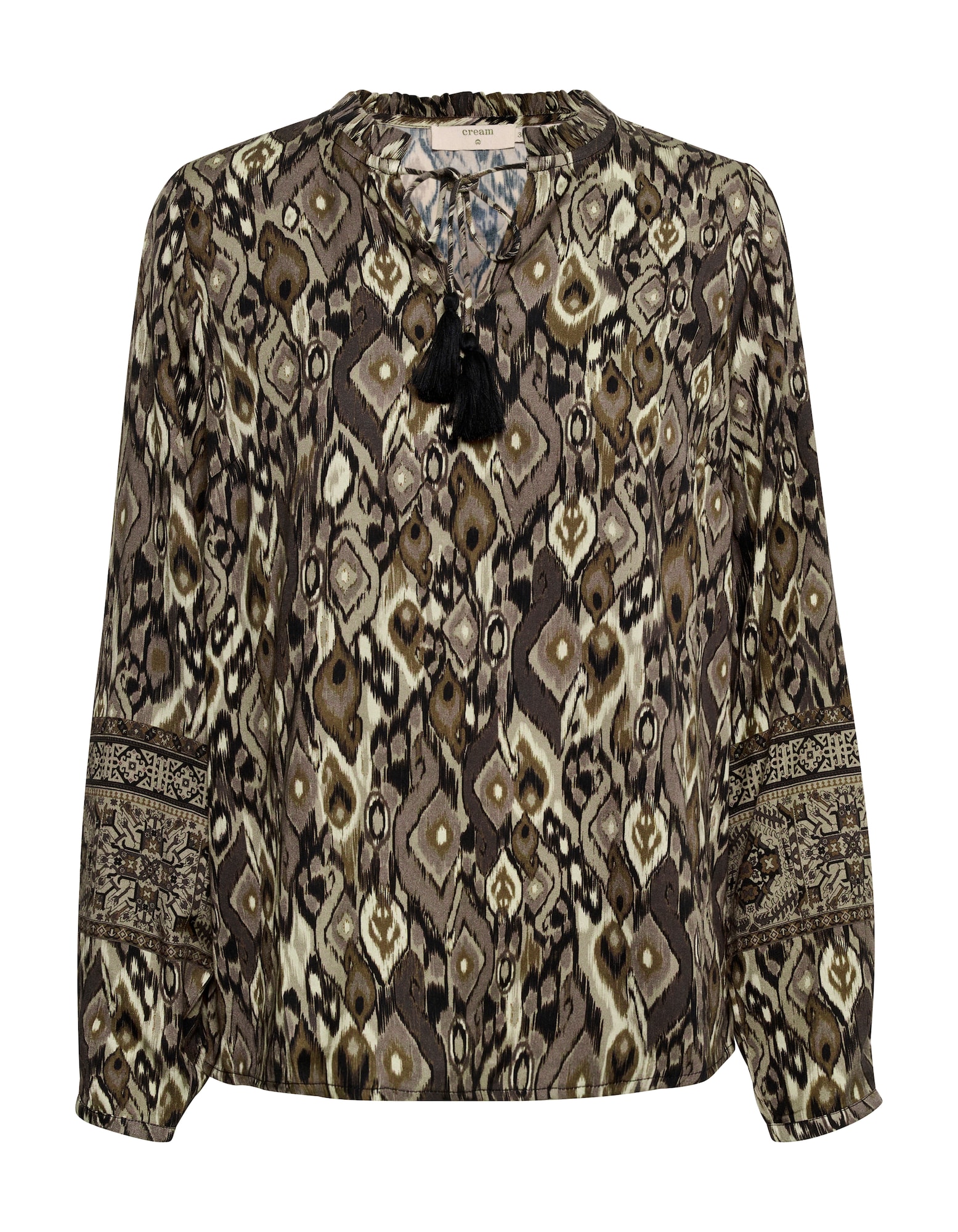 Cream Bluza 'Amanda'  mokka / kaki / oliva / črna
