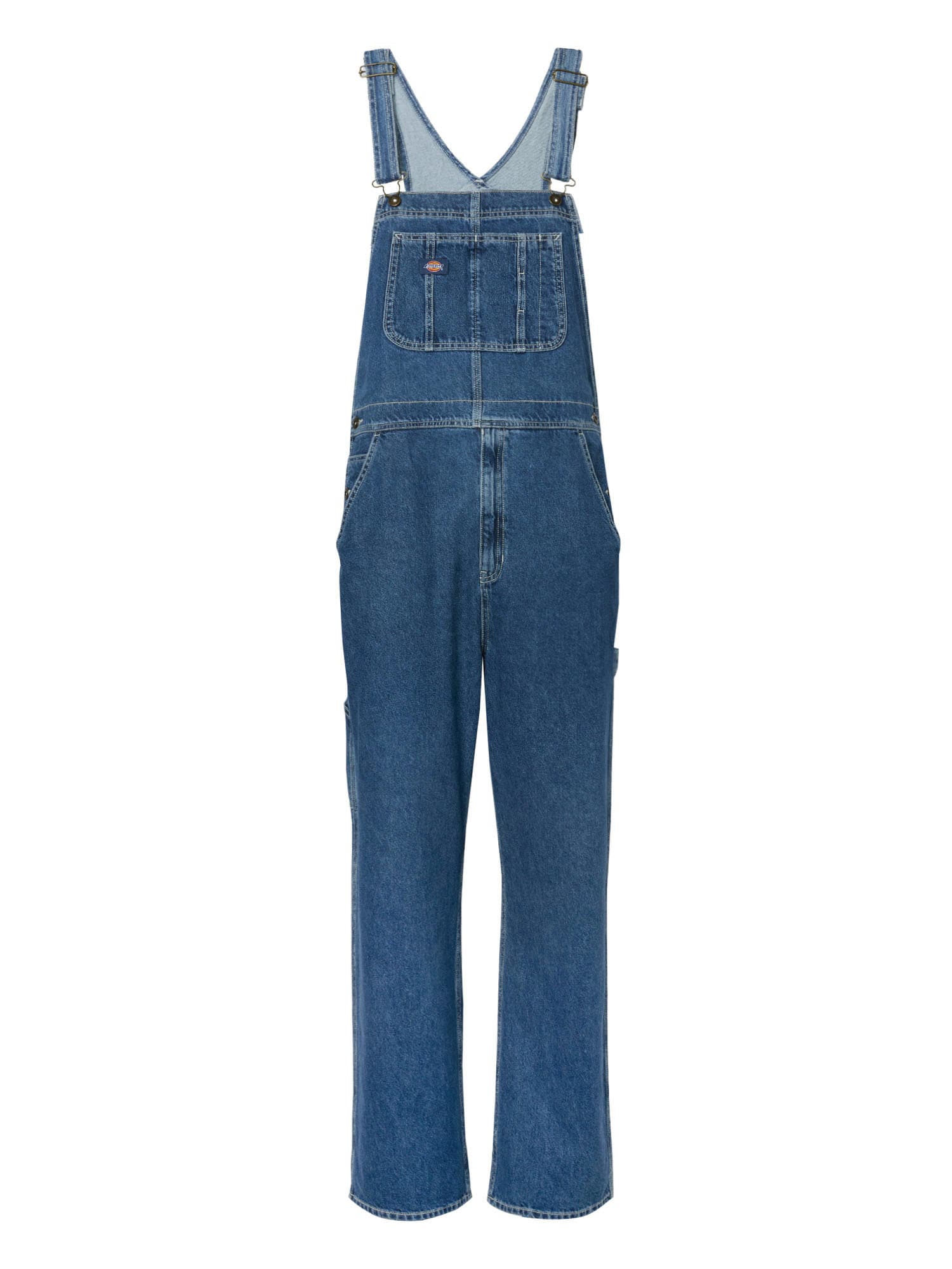 DICKIES Kavbojke z naramnicami  modra / rumena / rdeča / bela