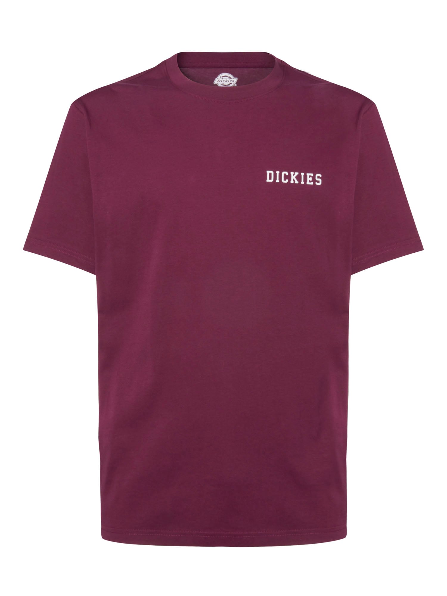 DICKIES Majica 'CLEVELAND'  jagoda / bela