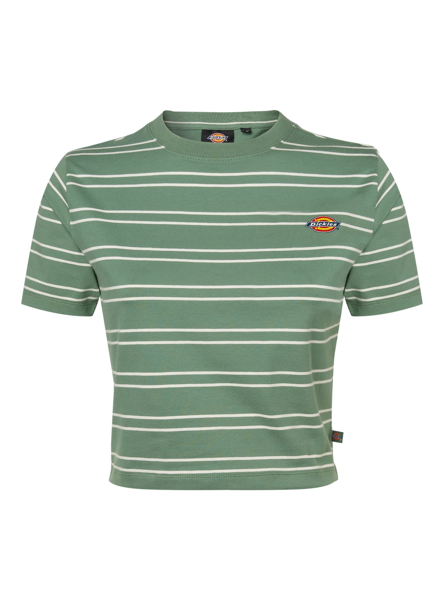 DICKIES Majica  zelena / oranžna / bela