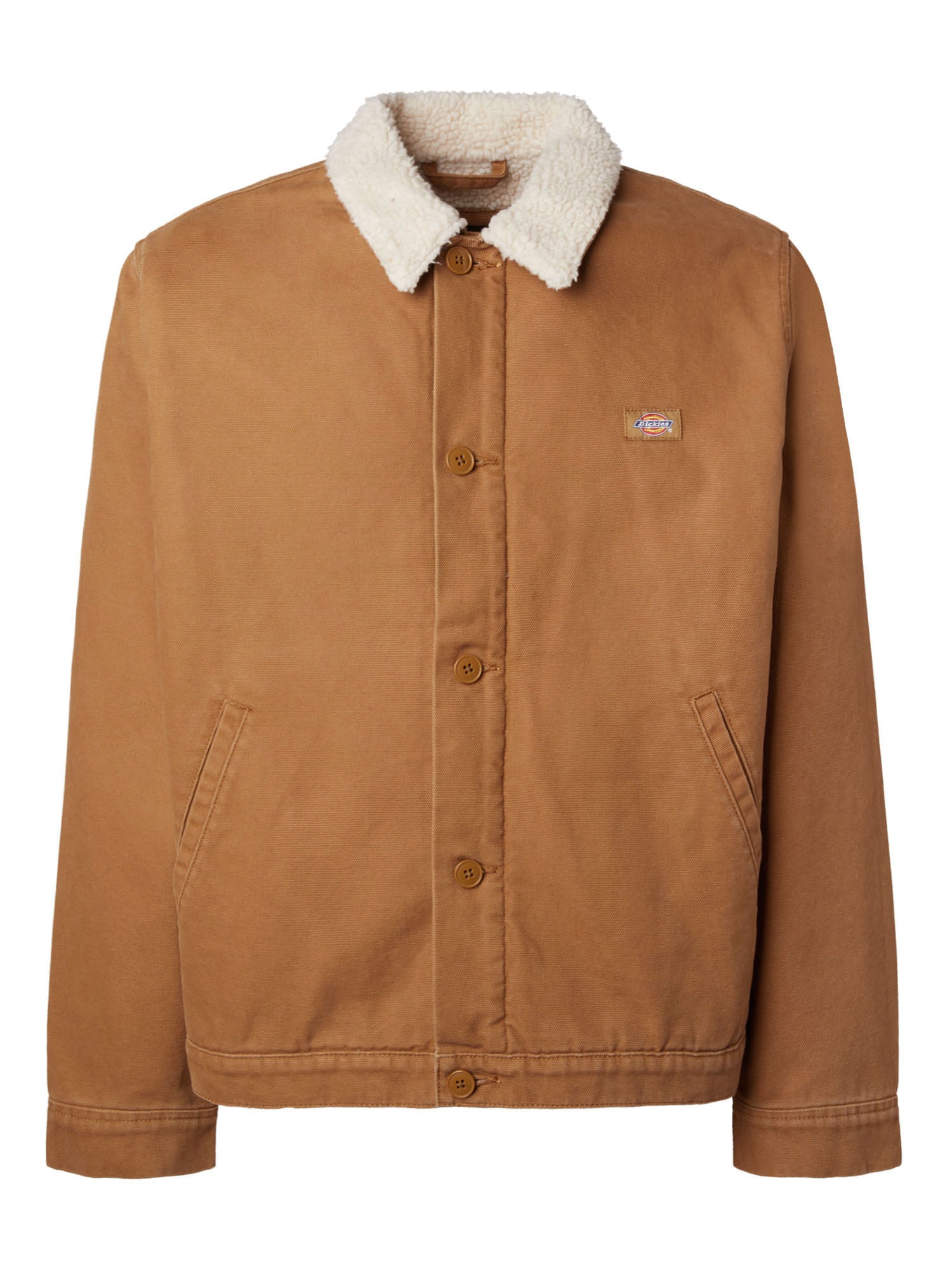 DICKIES Prehodna jakna 'Duck'  svetlo bež / temno modra / pueblo / rumena / rdeča