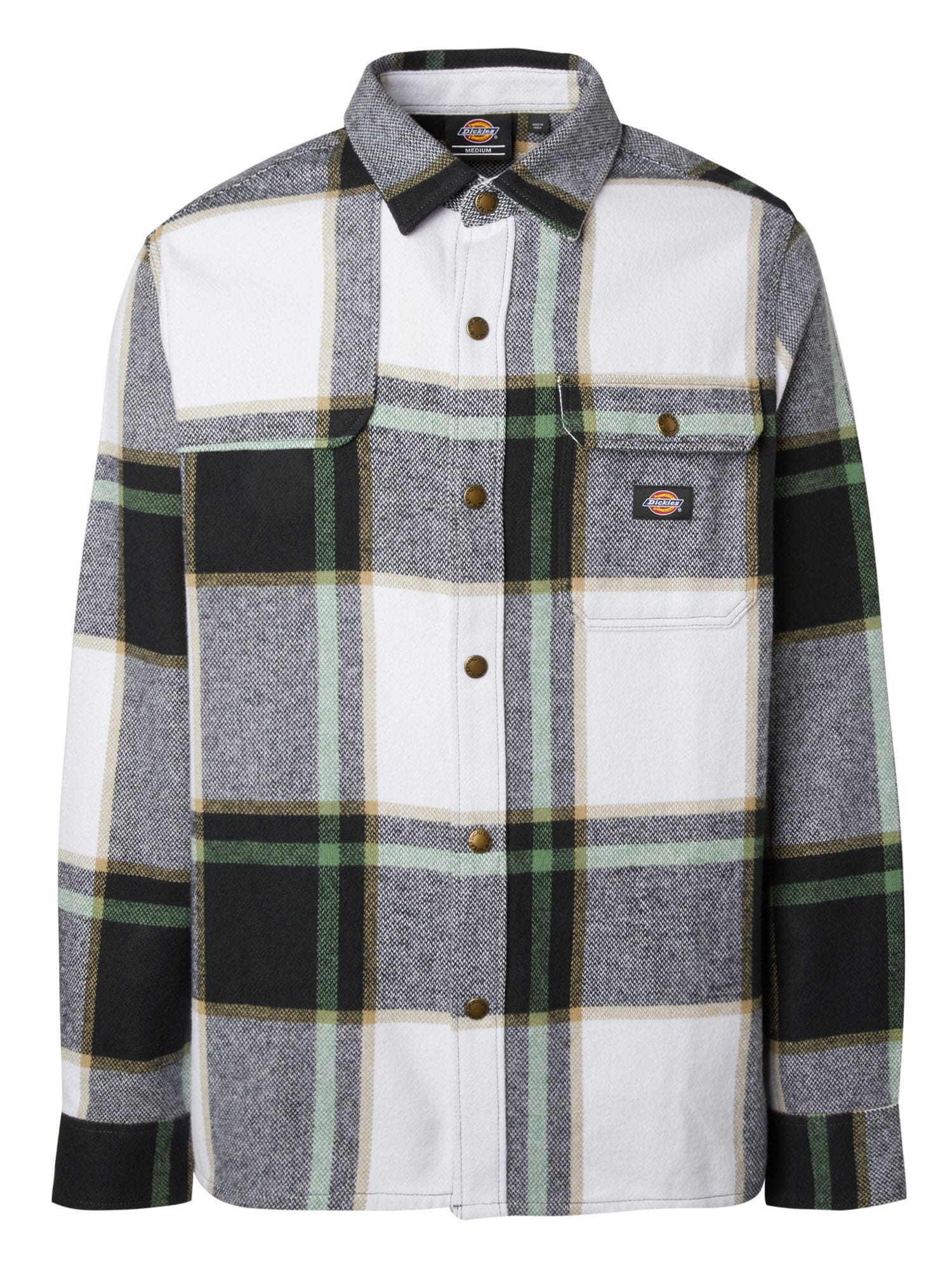 DICKIES Srajca  siva / mešane barve / bela