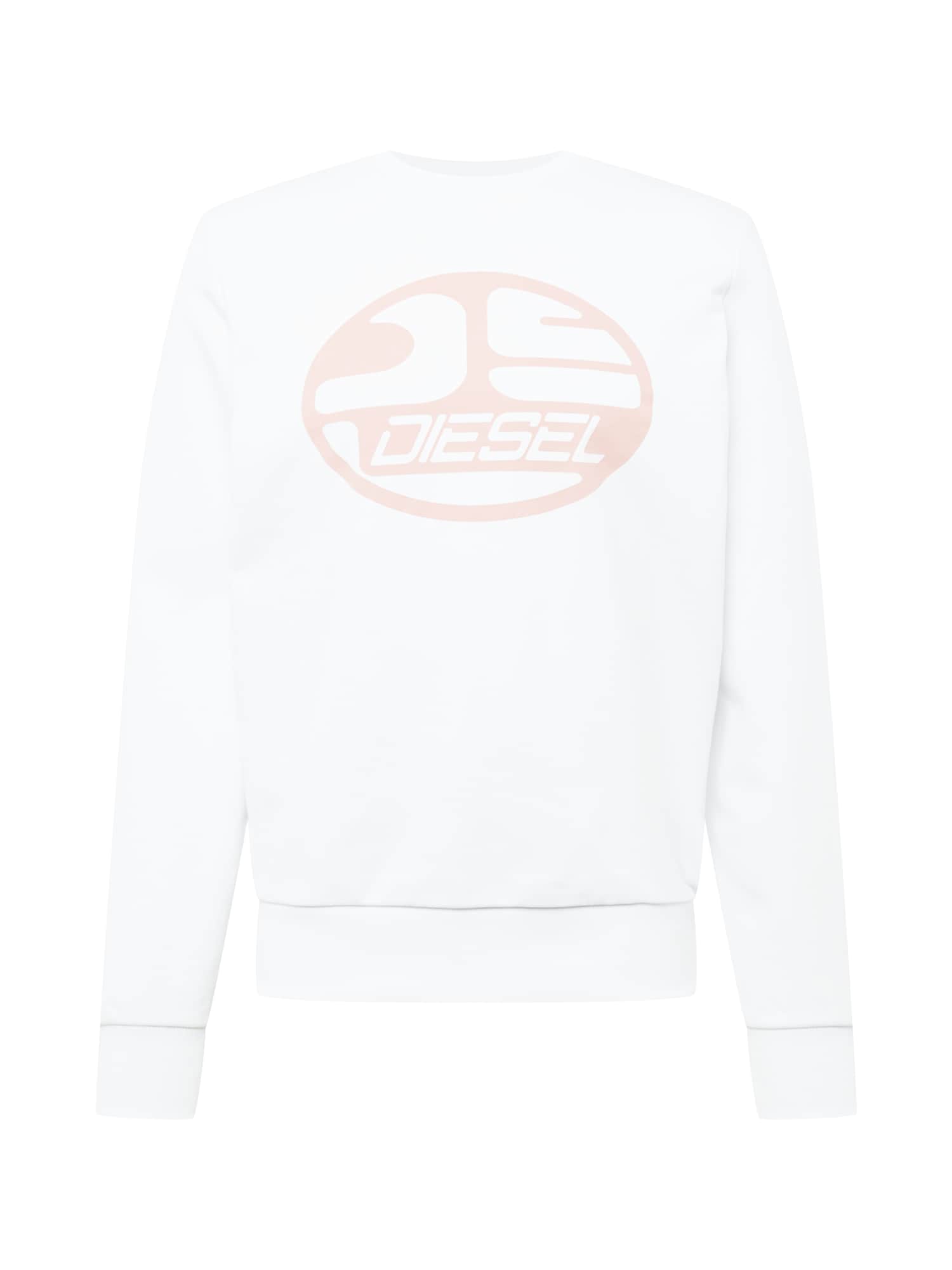 DIESEL Majica 'GINN'  pastelno roza / bela