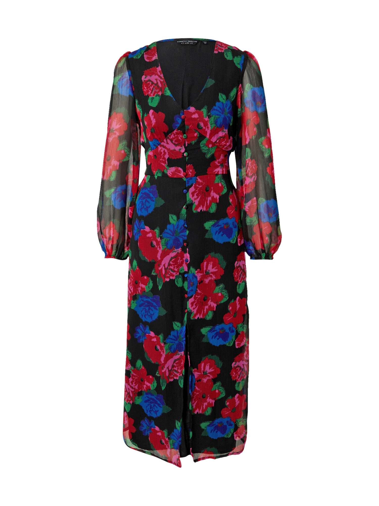Dorothy Perkins Obleka  modra / roza / rdeča / črna