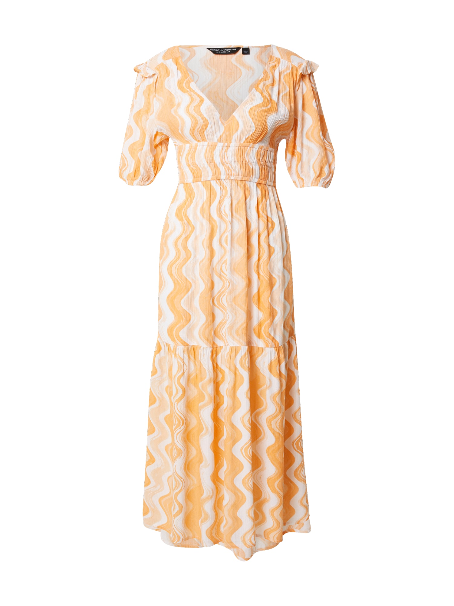 Dorothy Perkins Obleka  pastelno oranžna / svetlo oranžna / bela