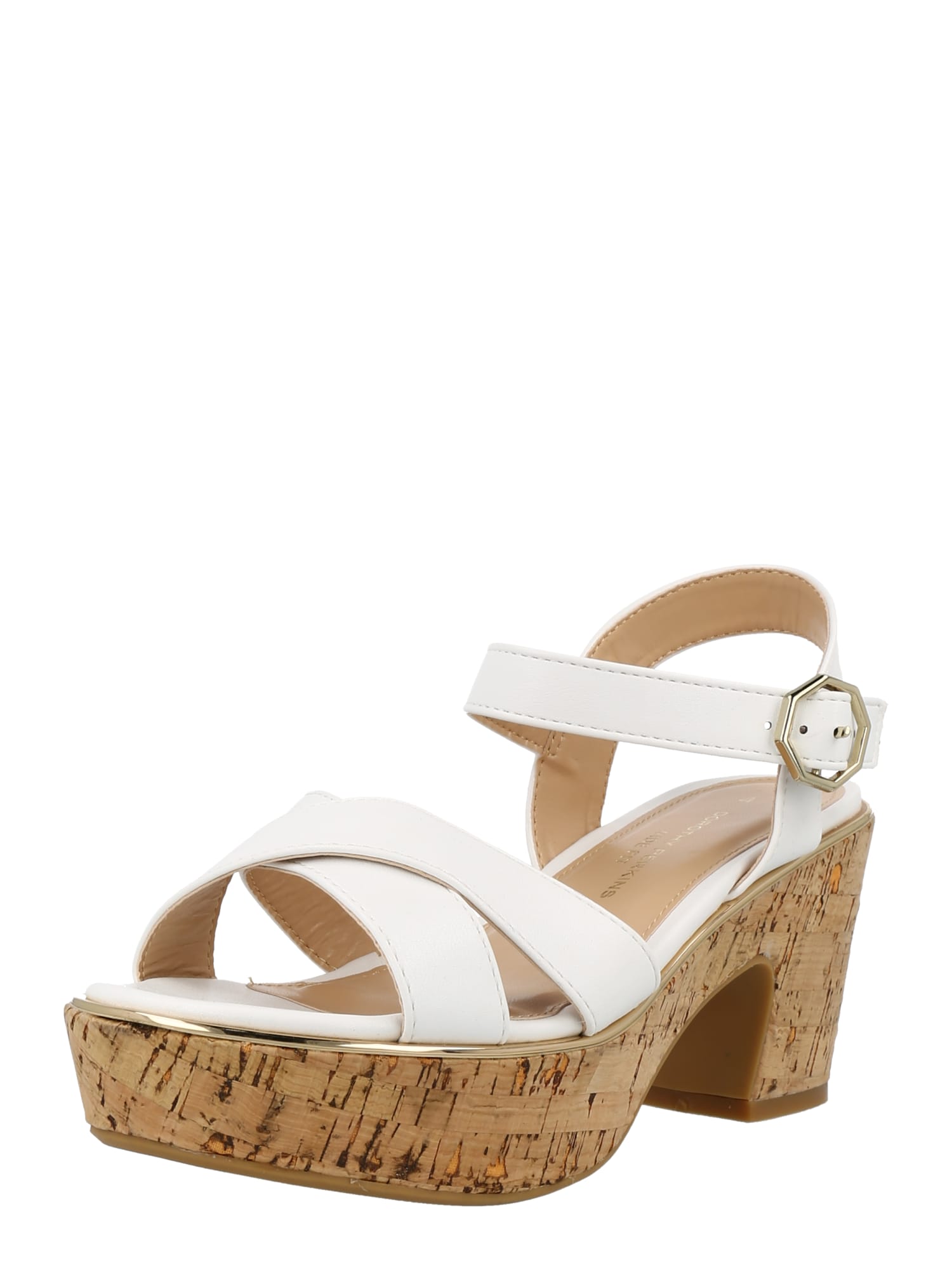 Dorothy Perkins Sandali s paščki  bela