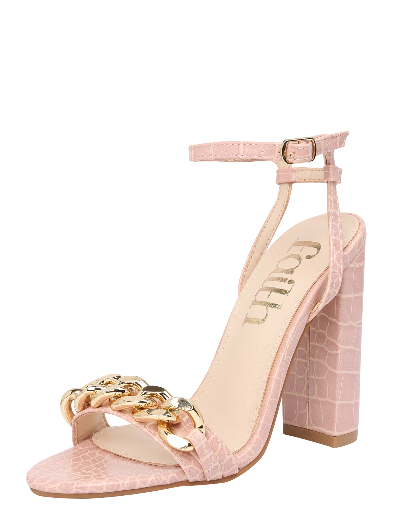 Dorothy Perkins Sandali s paščki  zlata / svetlo roza