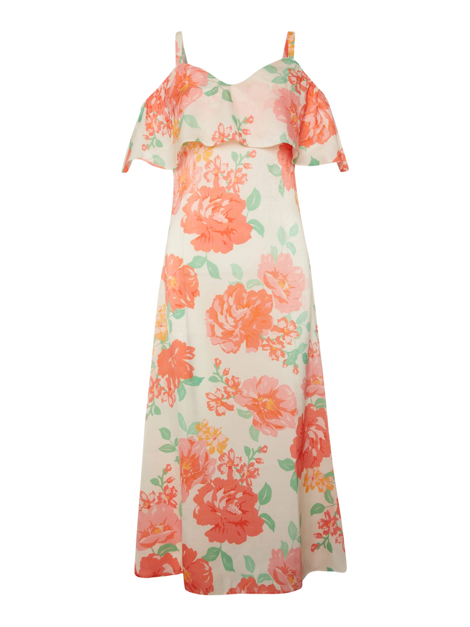 Dorothy Perkins Tall Koktejl obleka  zelena / oranžna / korala