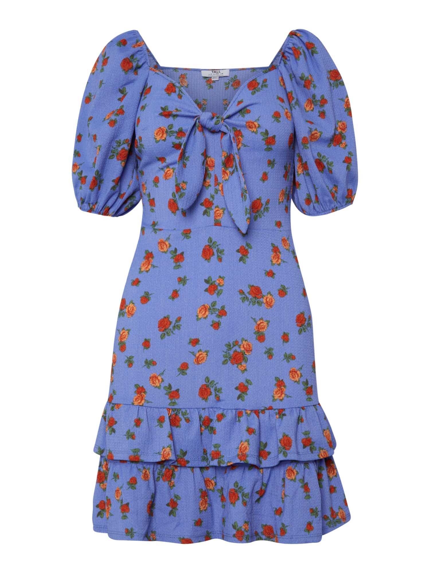 Dorothy Perkins Tall Poletna obleka  modra / zelena / breskev / rdeča