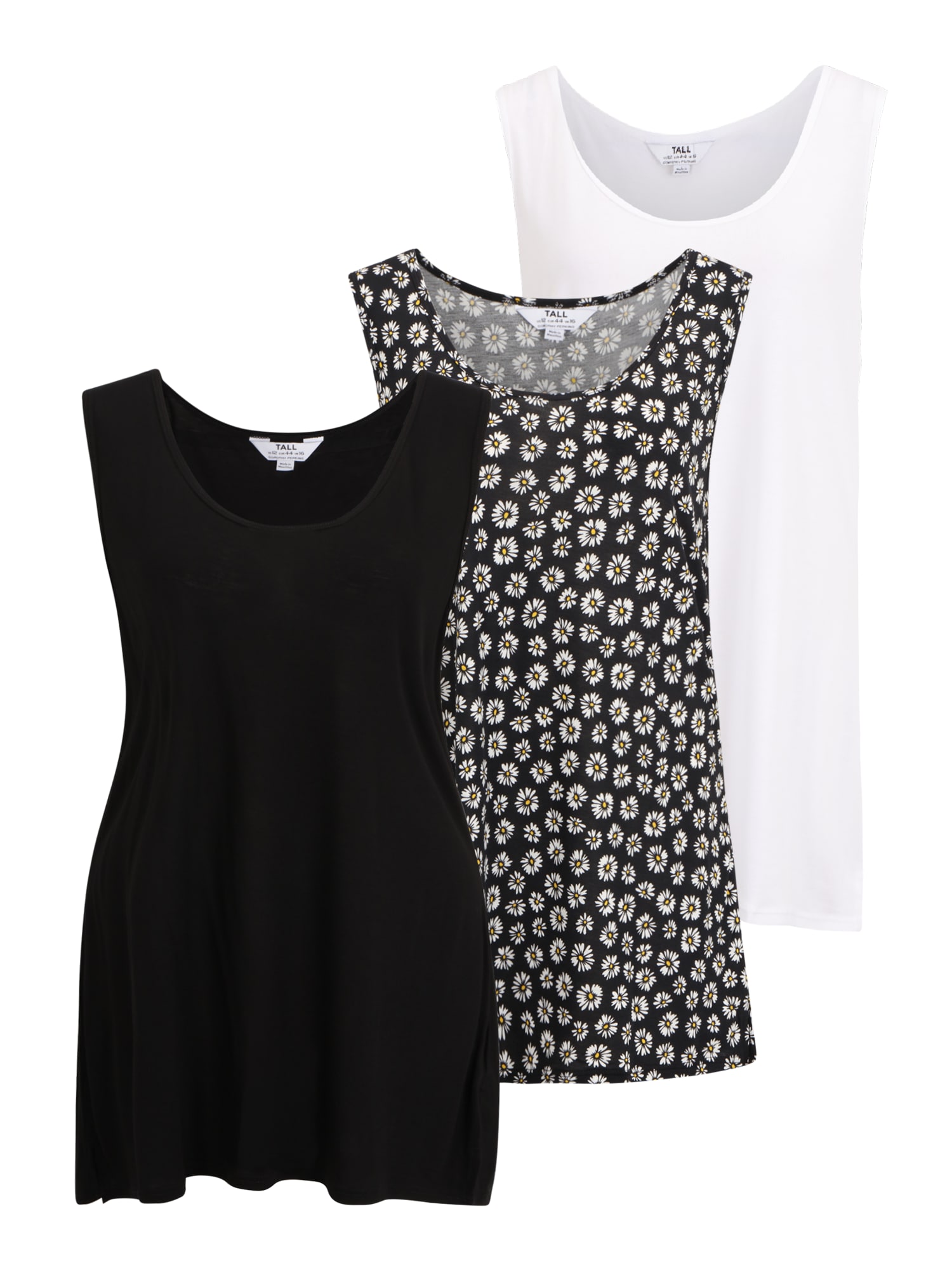 Dorothy Perkins Tall Top  rumena / črna / bela
