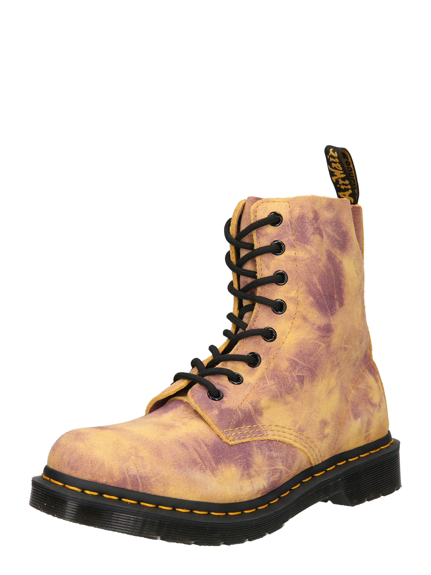 Dr. Martens Gležnarji z vezalkami 'Pascal'  rjava / rumena / jagoda