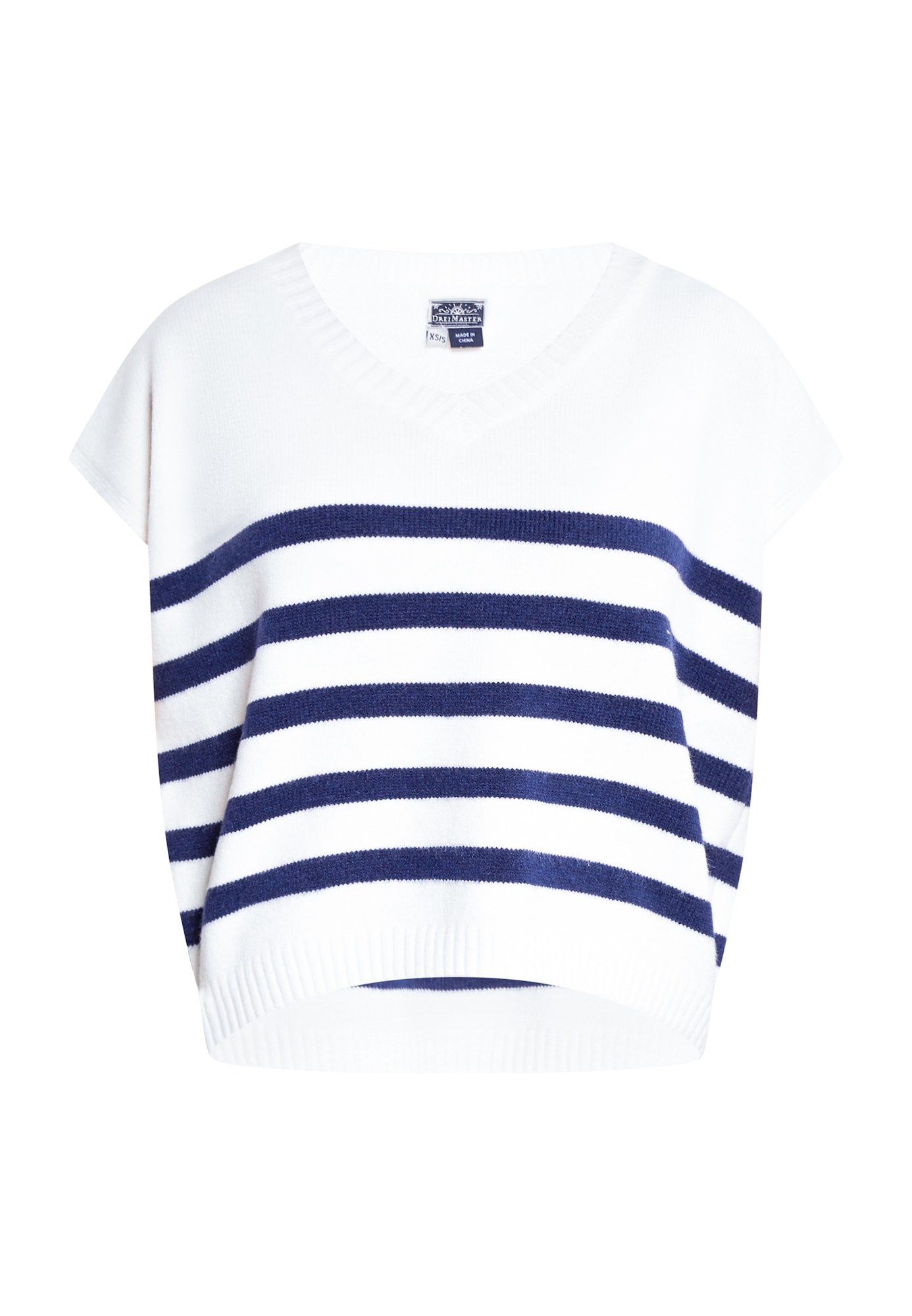 DreiMaster Maritim Pulover  marine / volneno bela