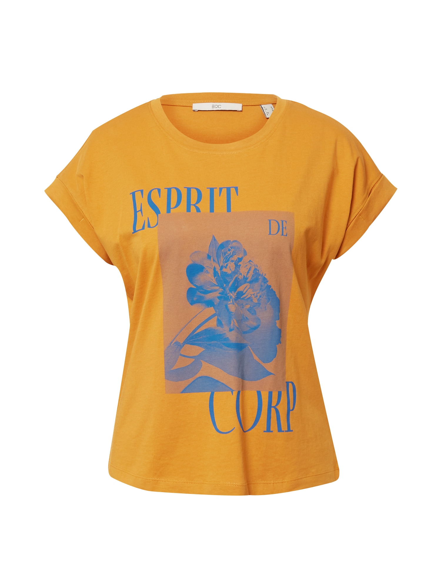 EDC BY ESPRIT Majica  modra / oker / med