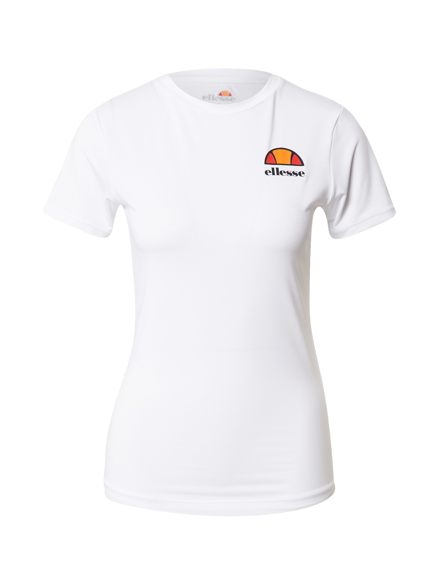 ELLESSE Funkcionalna majica 'Setri'  oranžna / živo rdeča / črna / bela