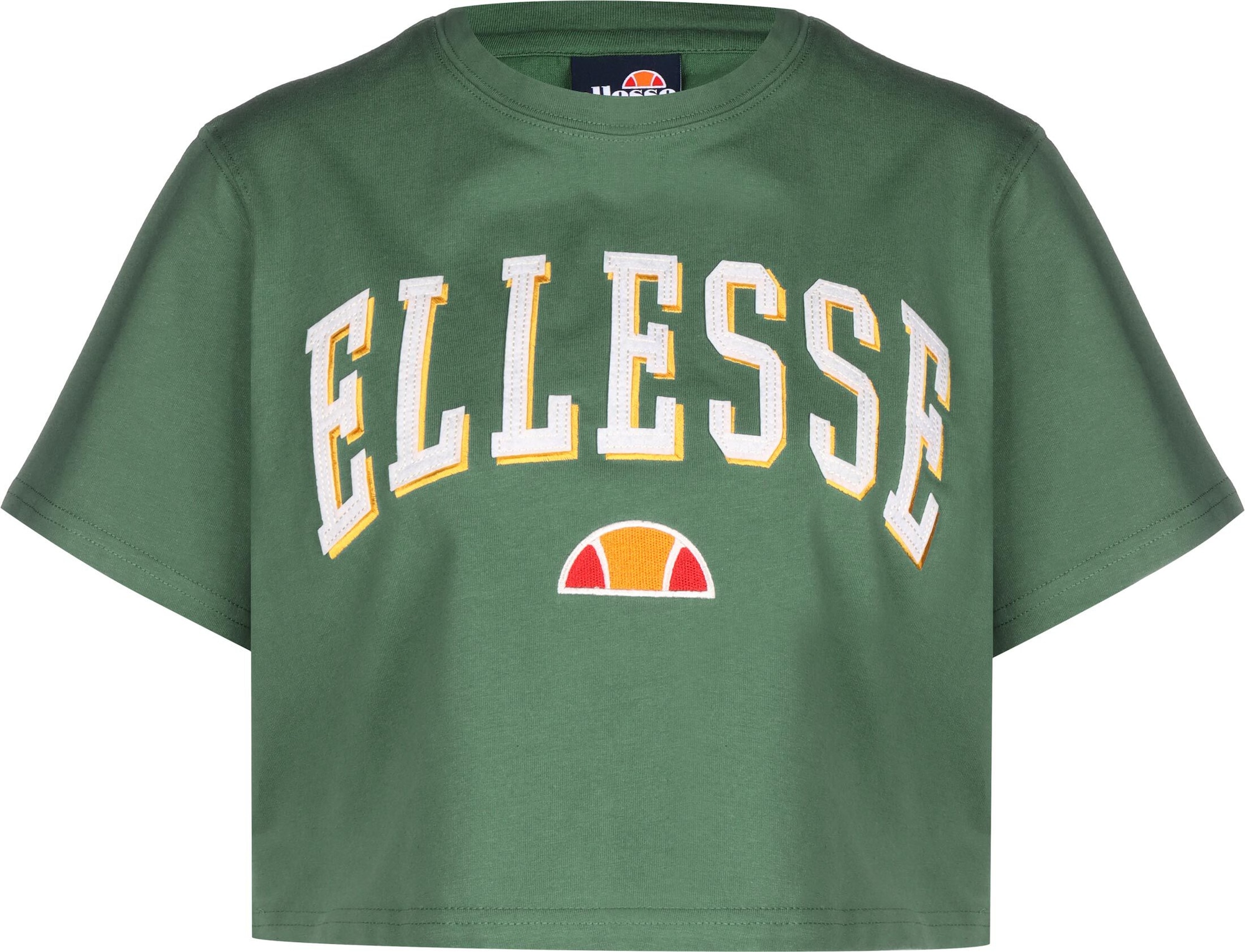 ELLESSE Majica  smaragd / jastog / temno rdeča / off-bela