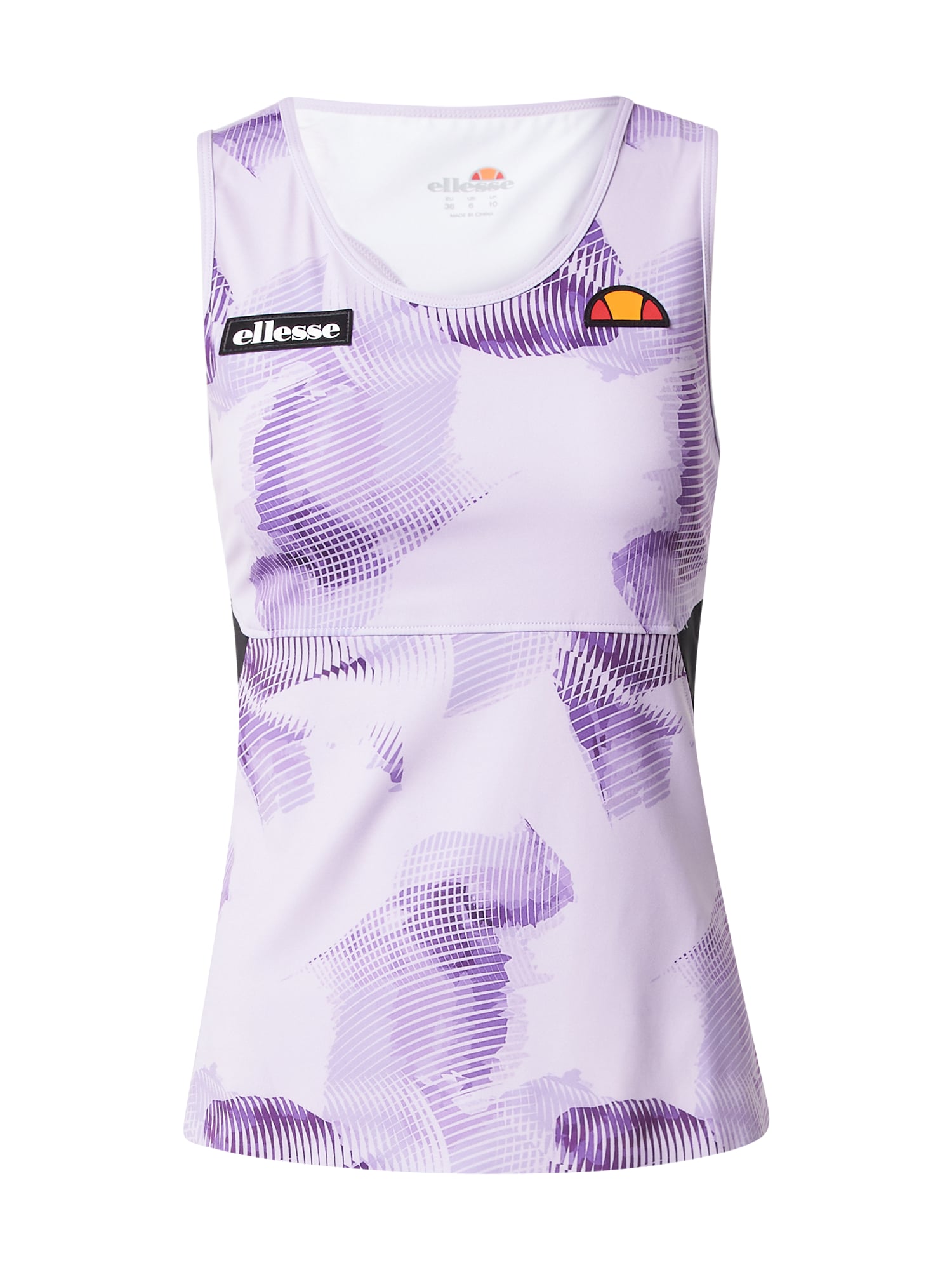 ELLESSE Športni top  lila / temno liila / oranžna / črna