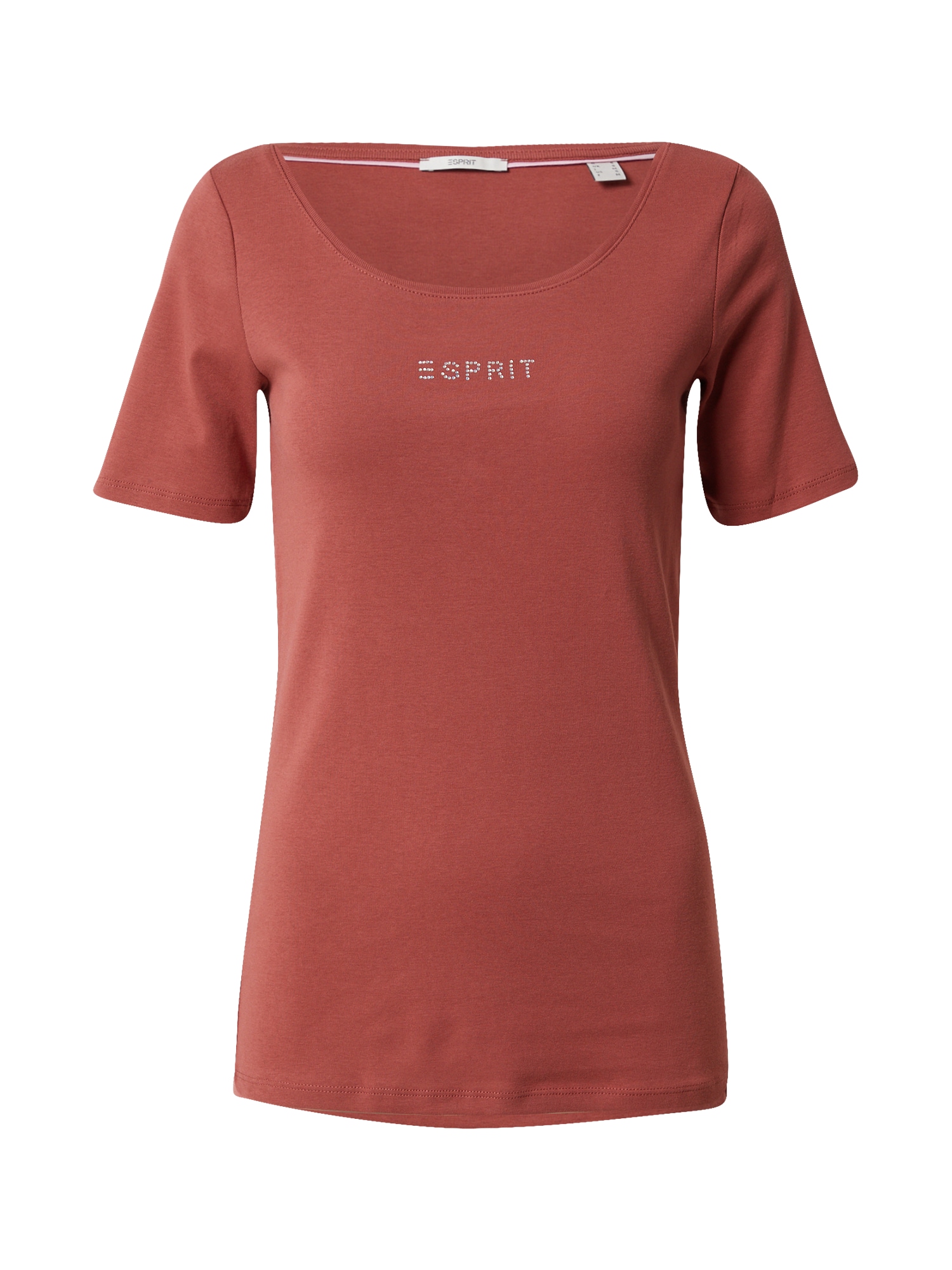 ESPRIT Majica  rjava / srebrna