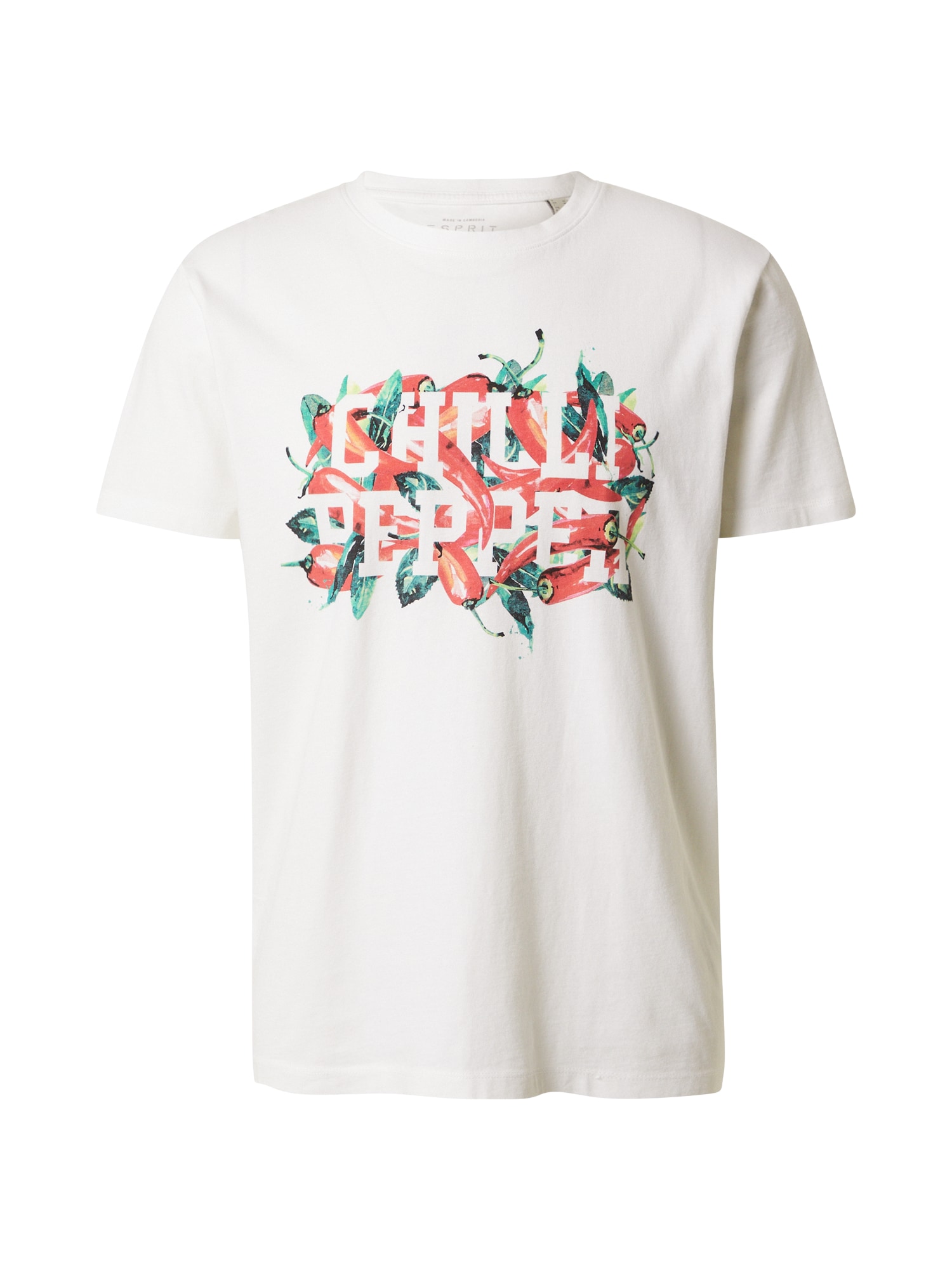 ESPRIT Majica  žad / jelka / grenada / bela