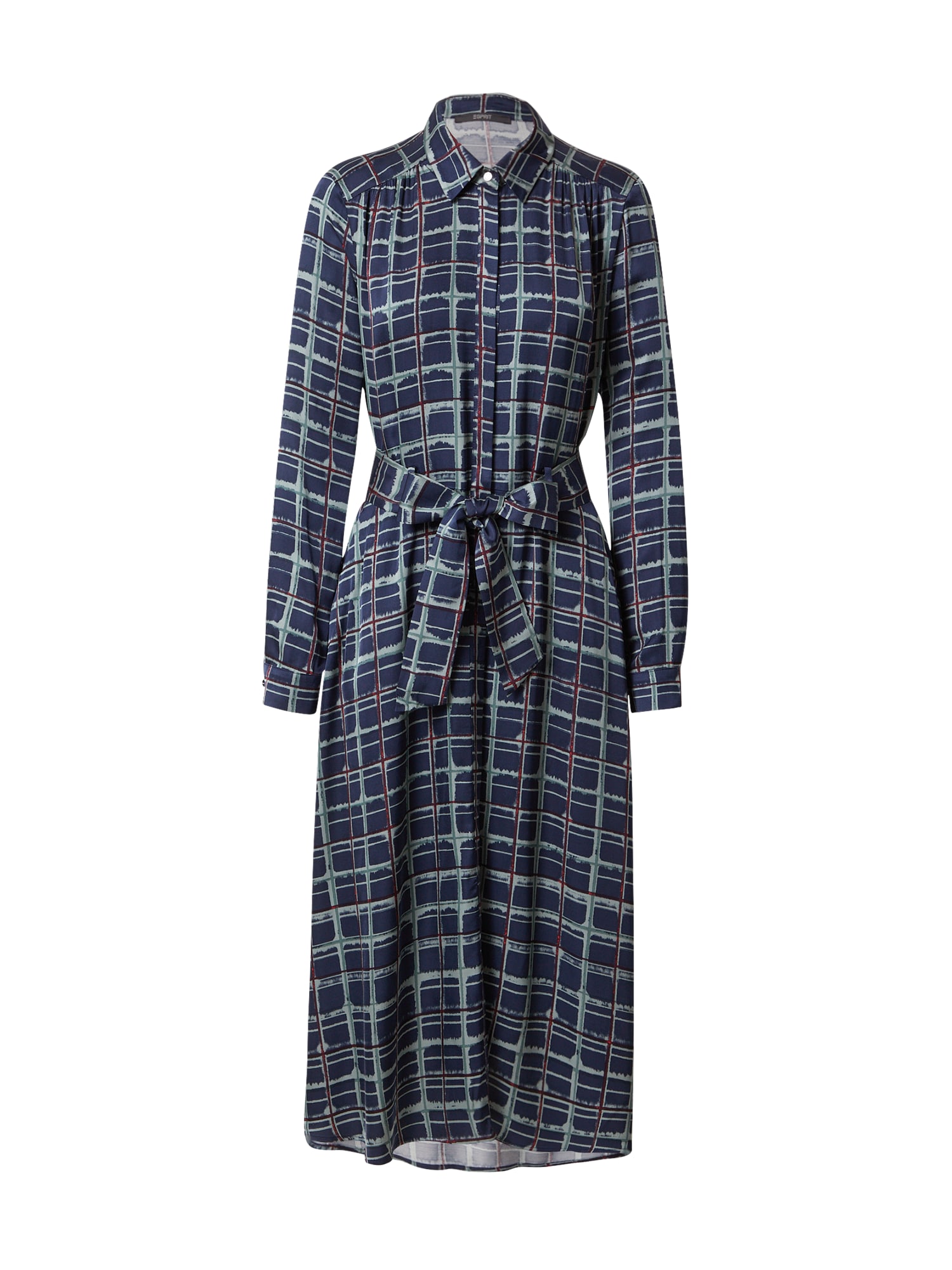 Esprit Collection Dolga srajca  mornarska / cijansko modra / svetlo modra / vinsko rdeča
